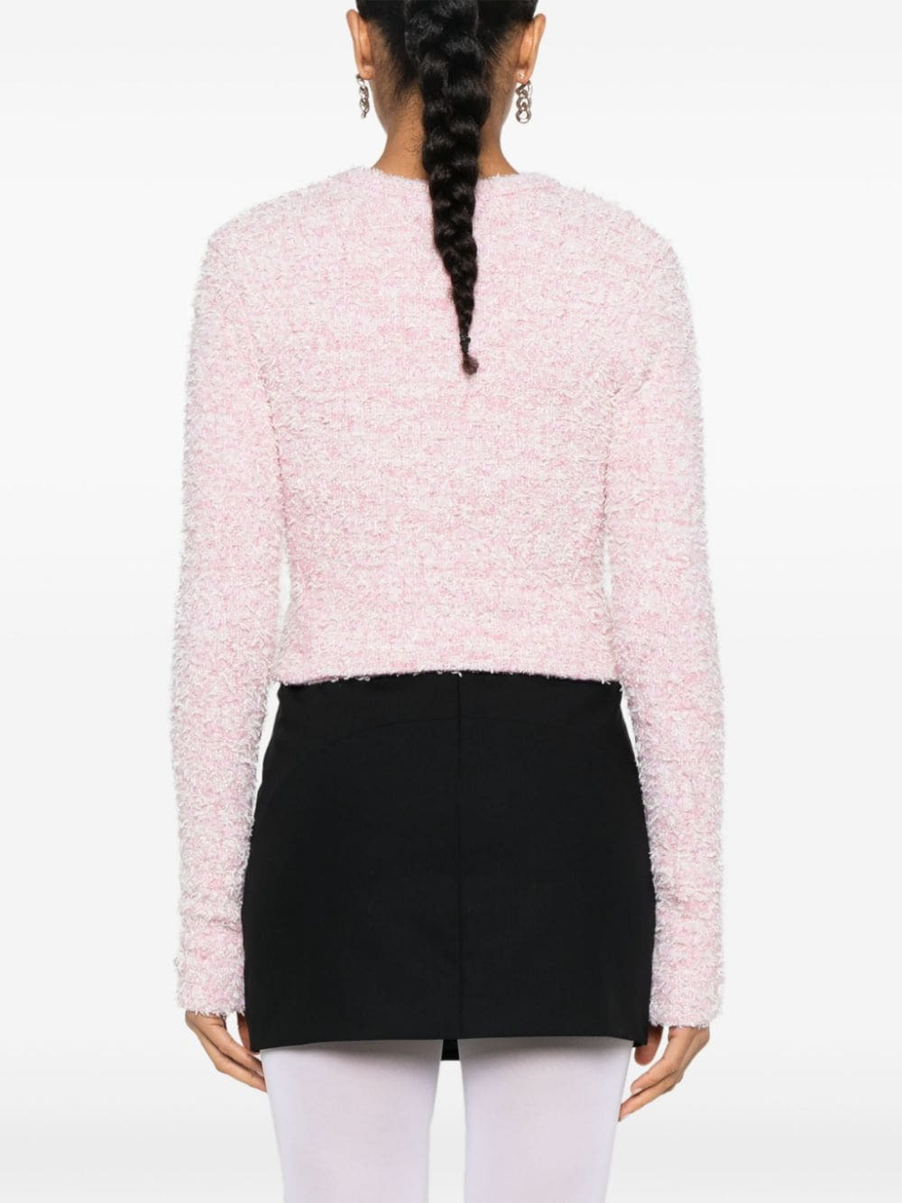 Balenciaga  Bouclé cropped jacket - 5