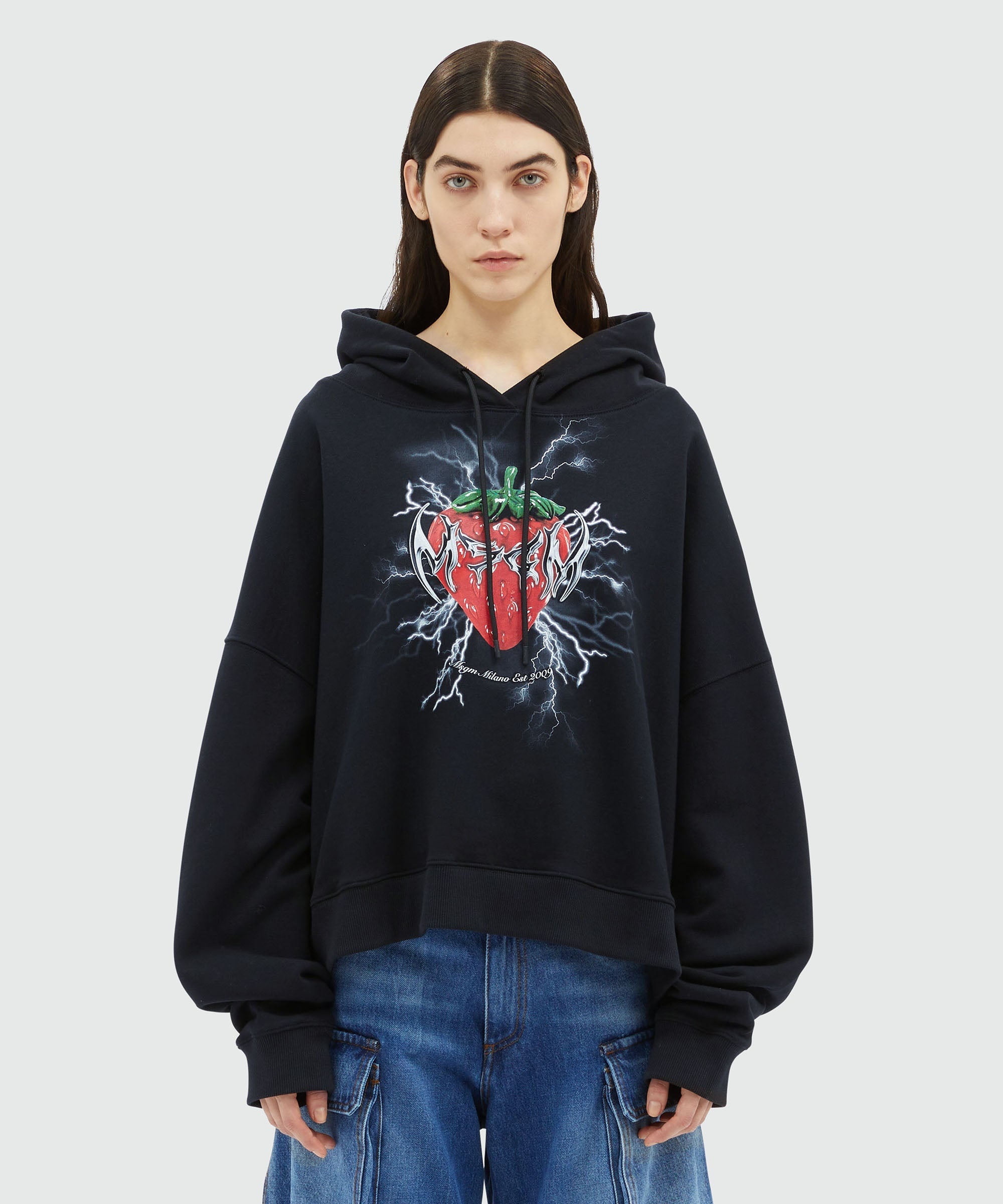 Jersey sweatshirt with "Tough Strawberries" print - 2