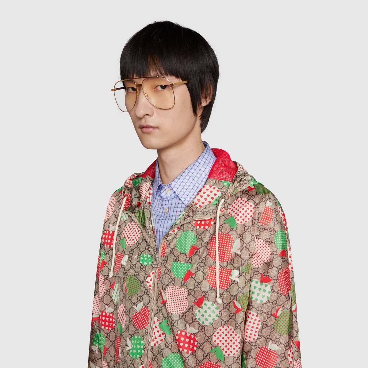 Men's Gucci Les Pommes nylon jacket - 5