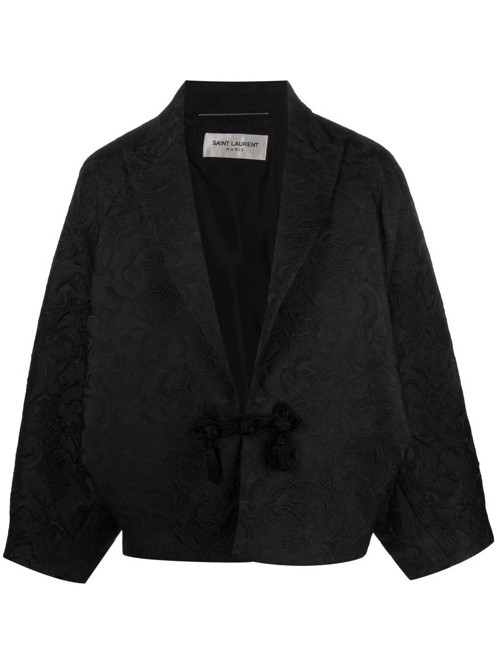 patterned jacquard blazer - 1