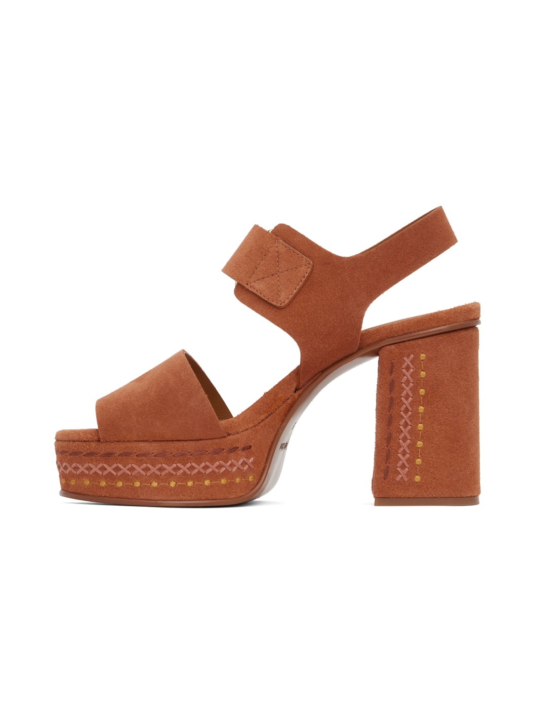 Orange Pheebe Platform Sandals - 3
