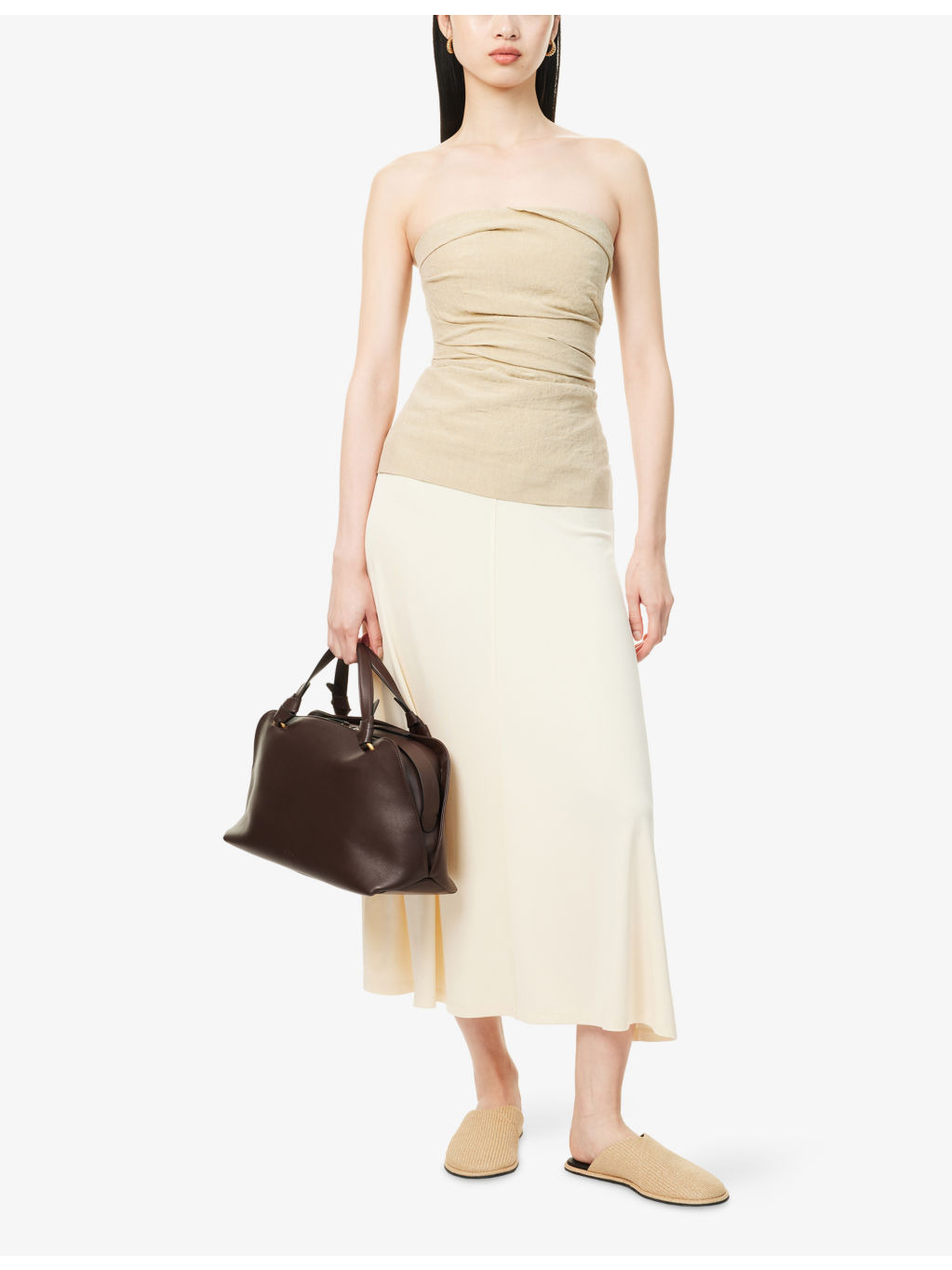 Izel Bandeau Linen Top - 2