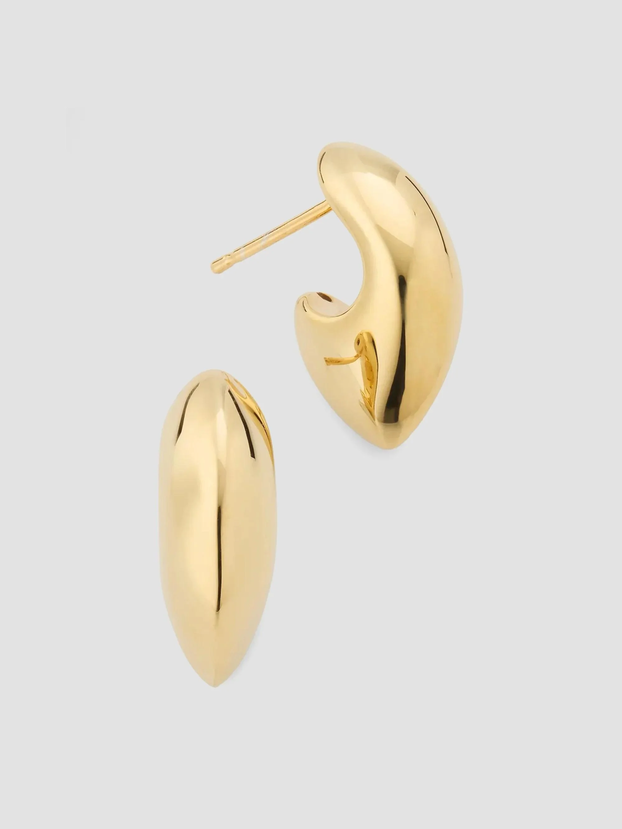 Women's Goldtone Chunky Hoop Earrings - Yellow Gold - 1