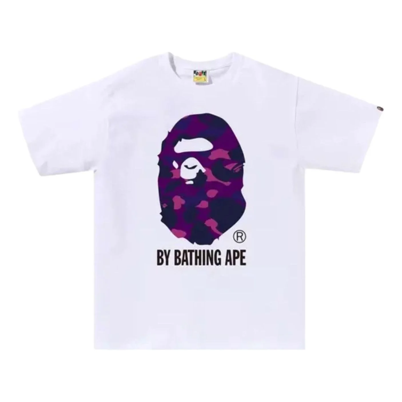 A Bathing Ape Color Camo T-Shirt 'White Purple' 1M30110020-WHITE-PURPLE - 1