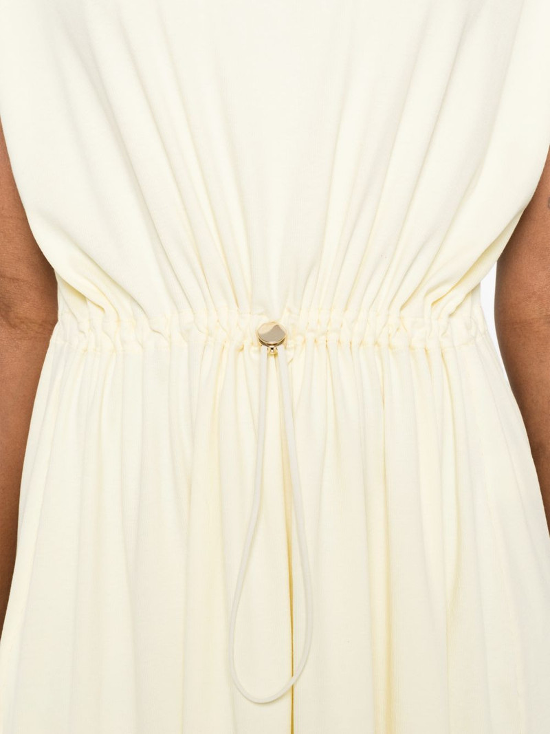 drawstring-waist midi dress 5