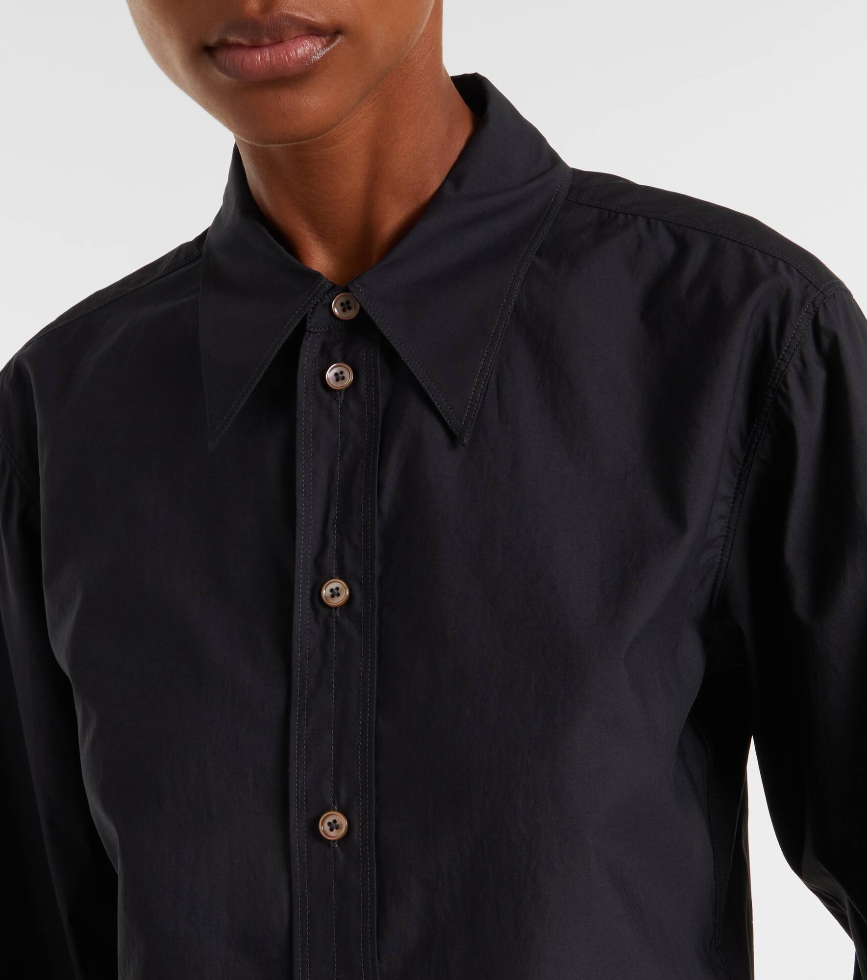 Cotton and silk shirt - 4