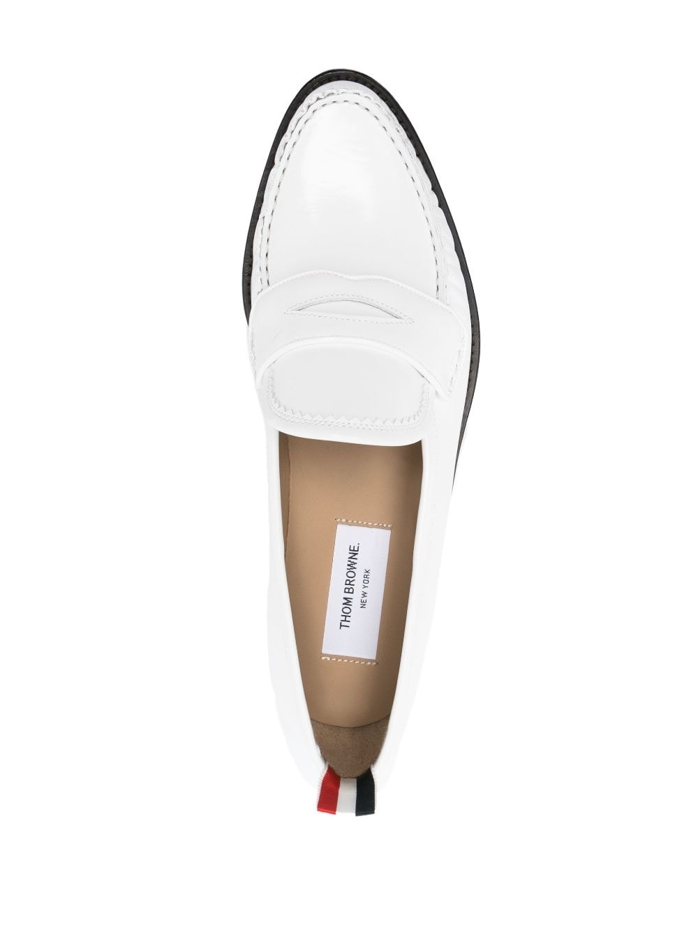 penny-slot RWB loafers - 4