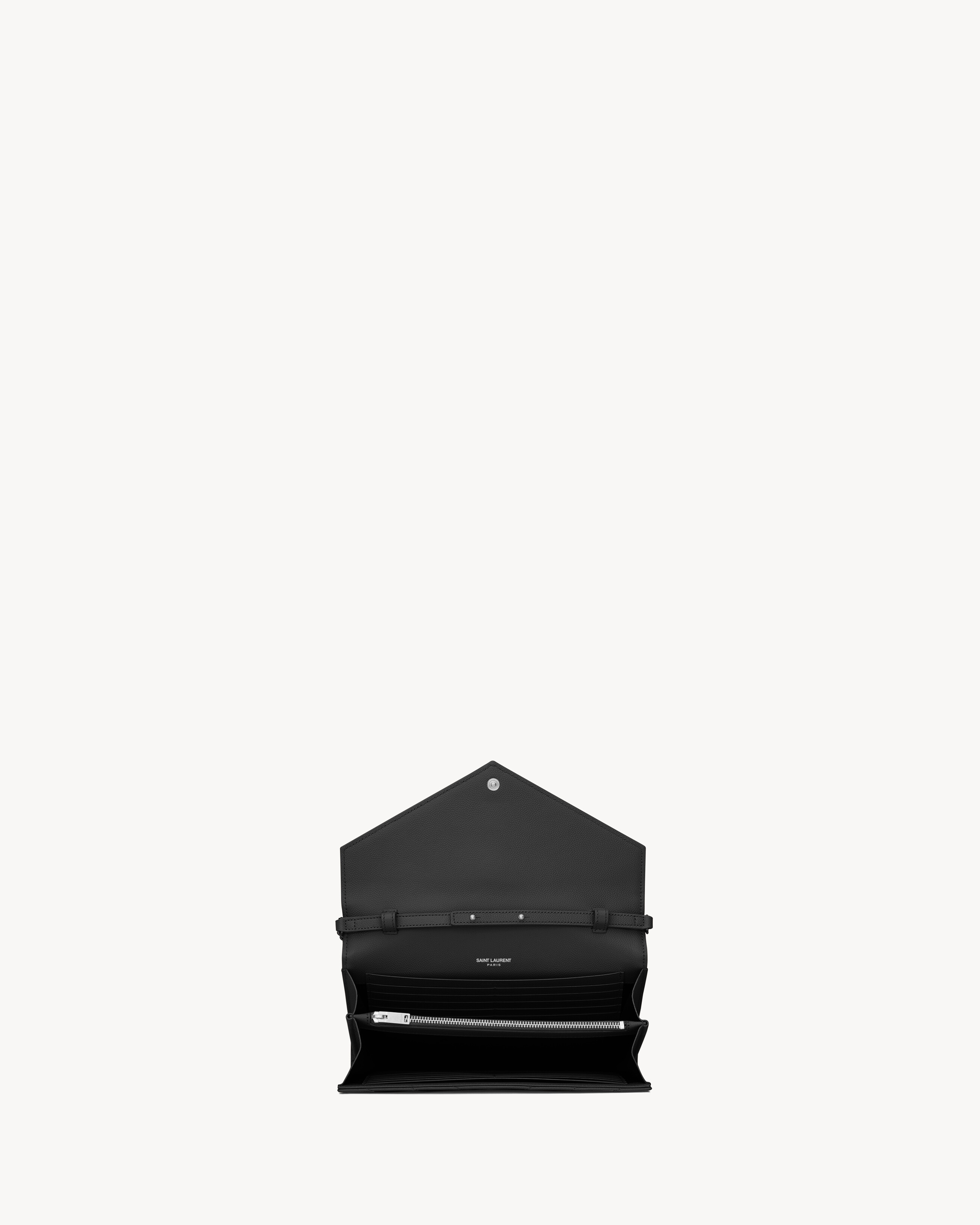 CLASSIC CASSANDRE CHAIN WALLET IN GRAIN DE POUDRE LEATHER - 5