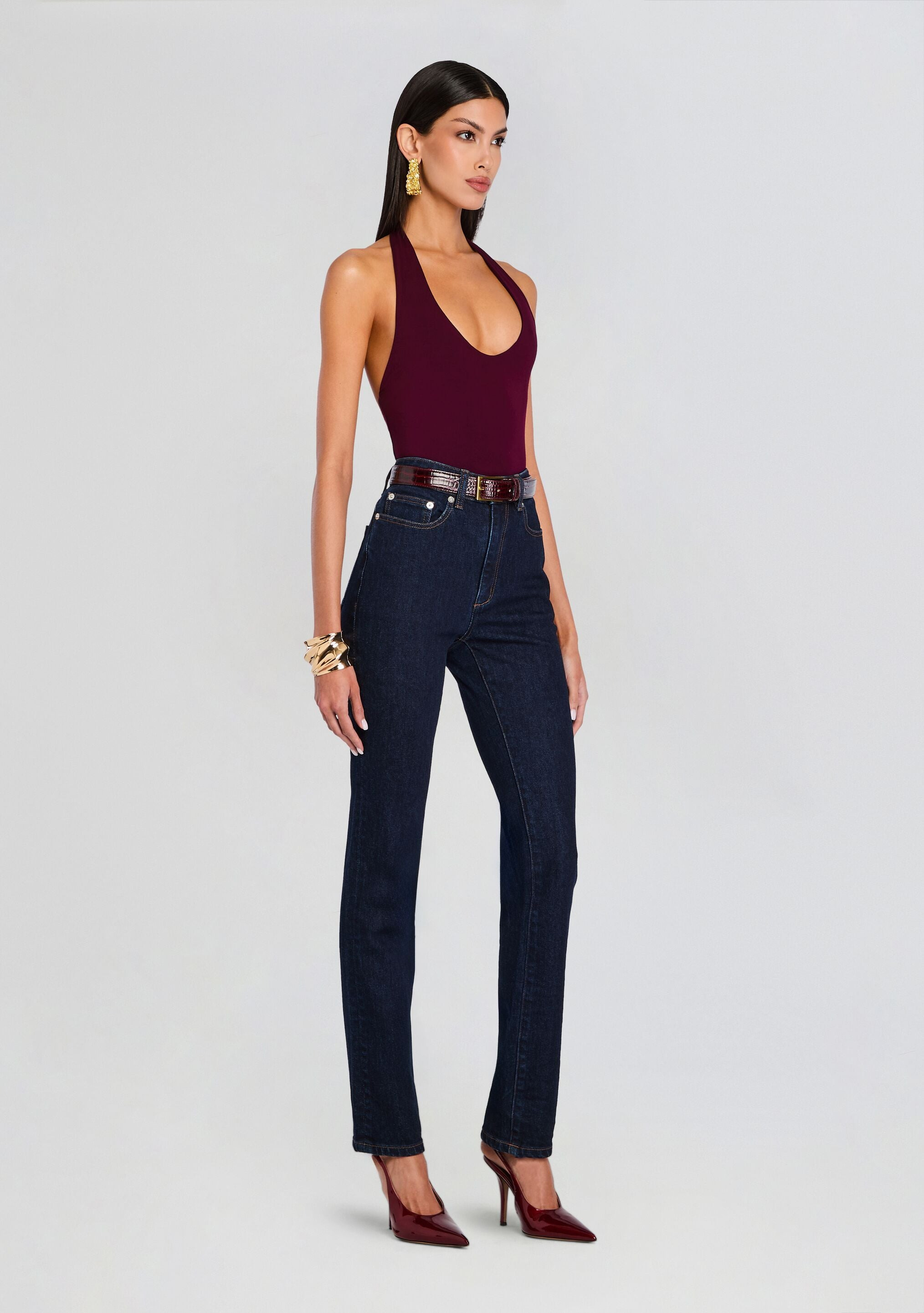 BAMBOO HALTER BODYSUIT - 3