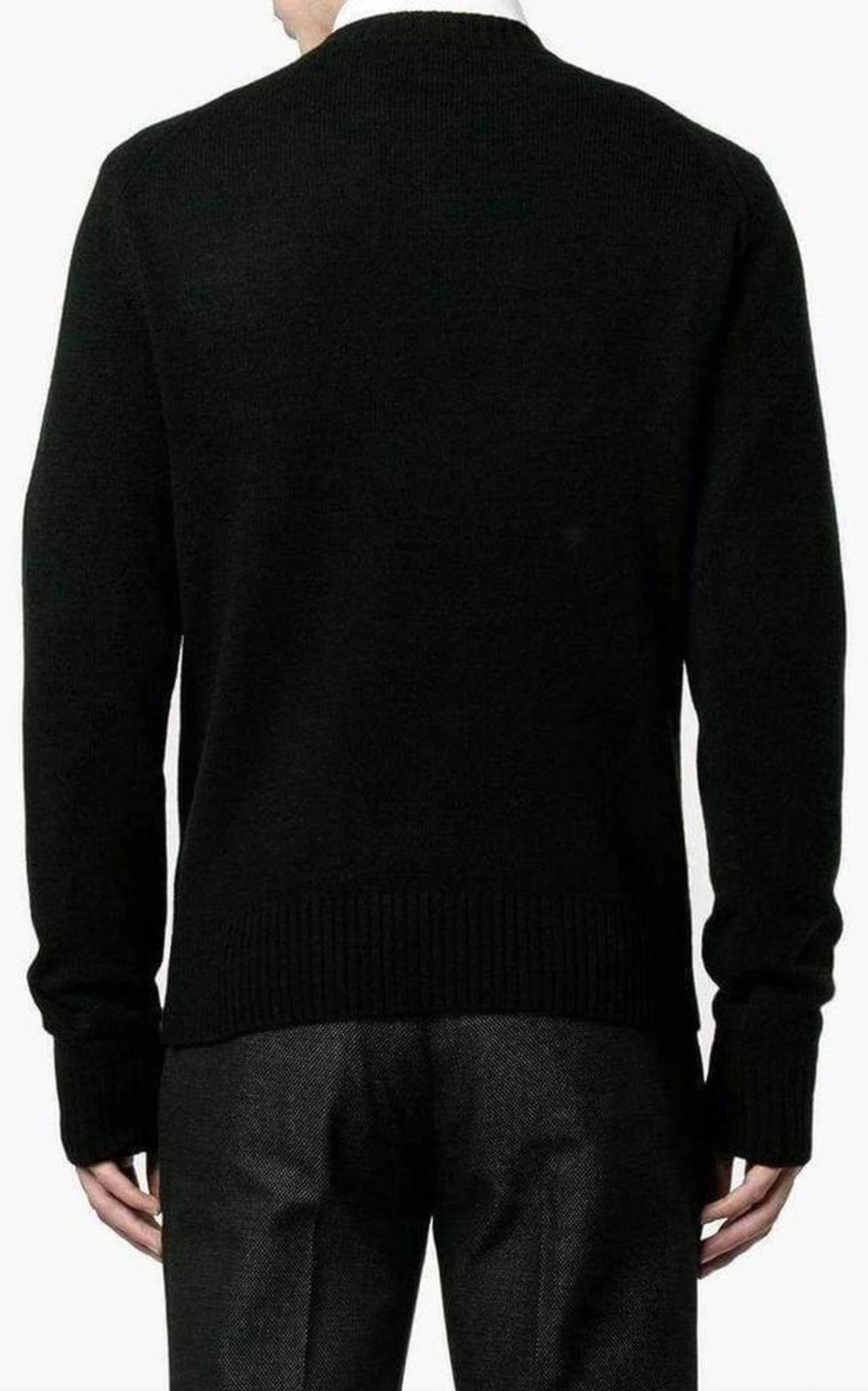 Embroidered Master Patch Cashmere Sweater - 4