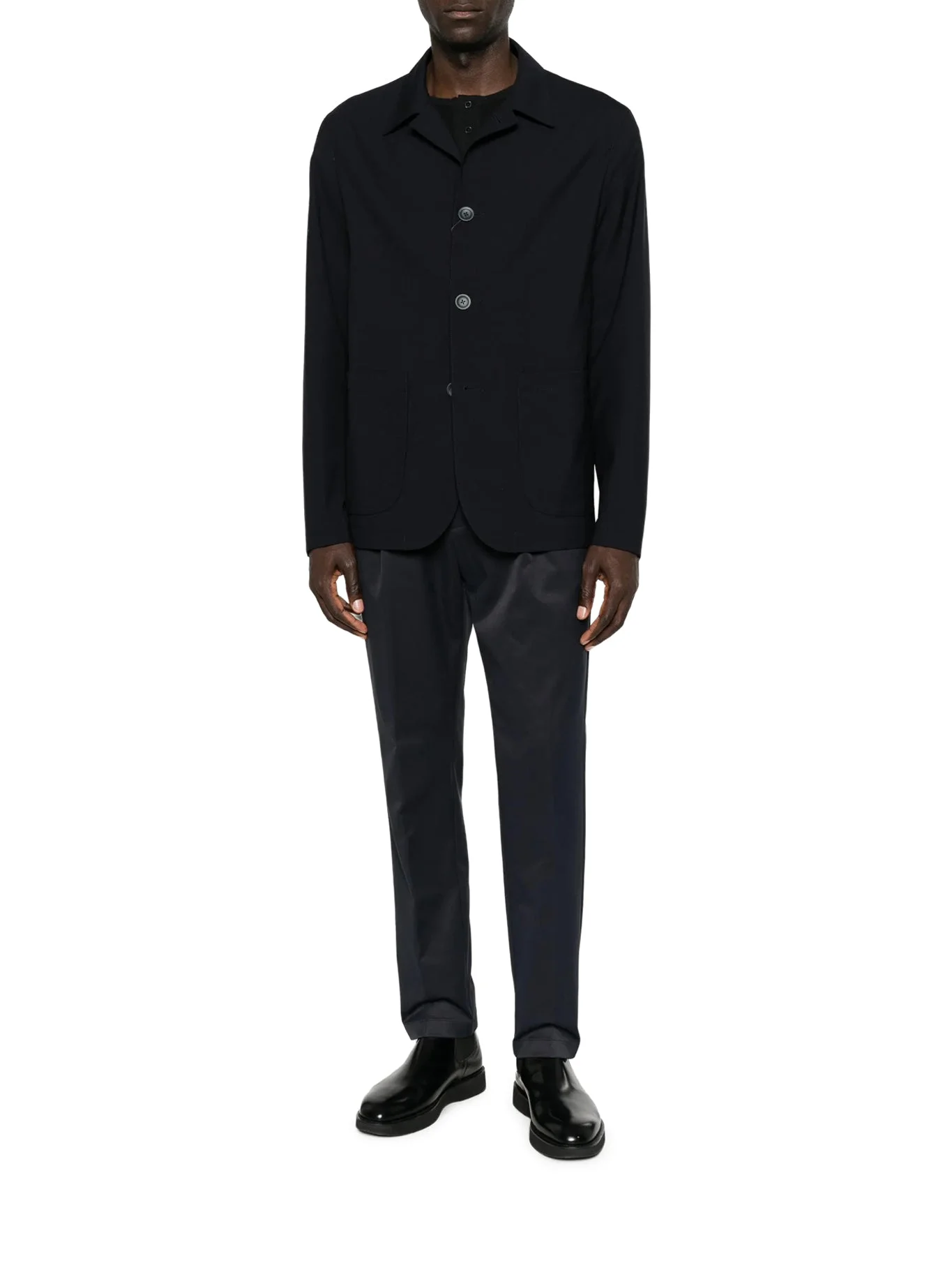 TECHNICAL FABRIC TROUSERS WITH DRAWSTRING - 1