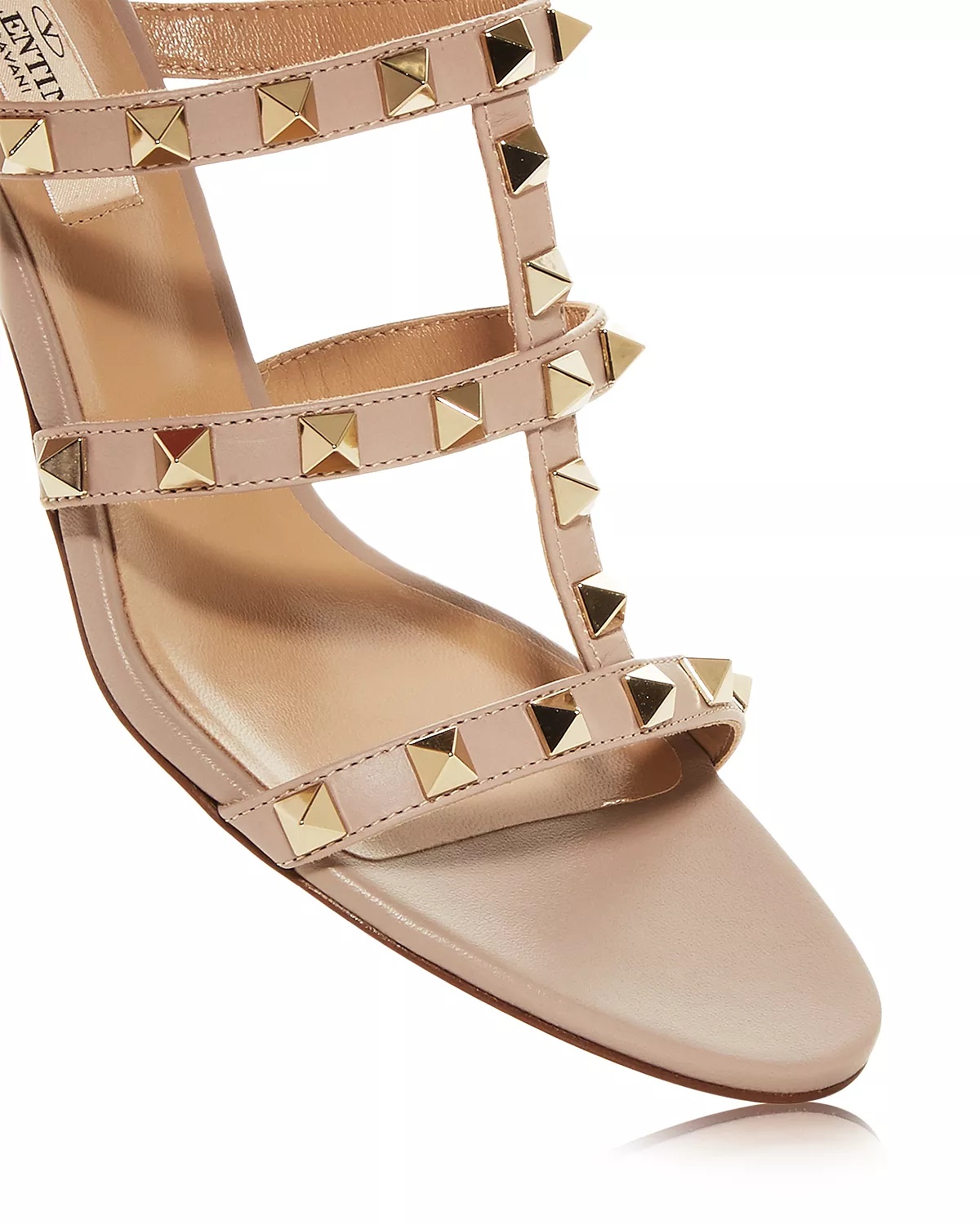 Women's Rockstud Block Heel Slide Sandals - 6