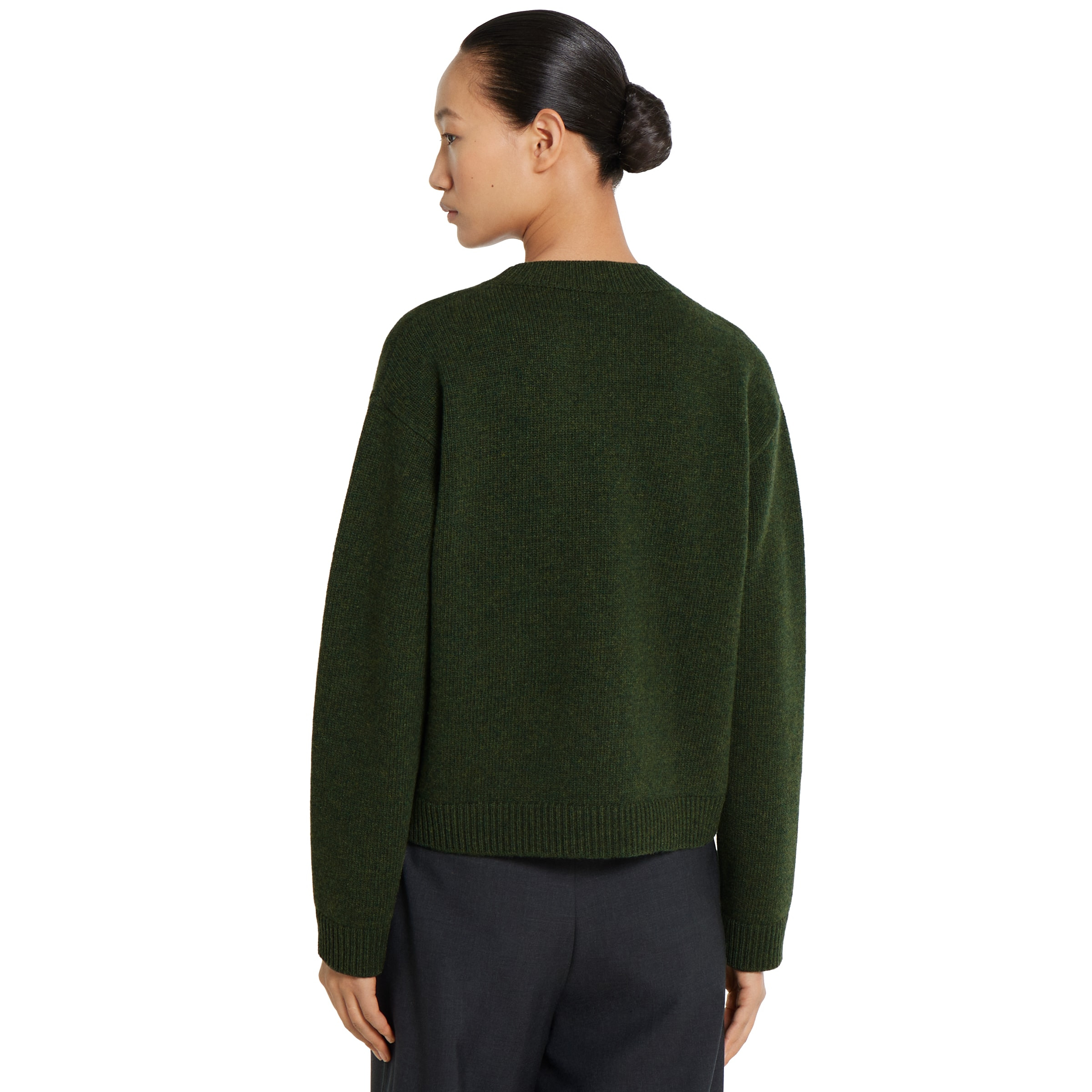 Wool top with Gucci intarsia - 4