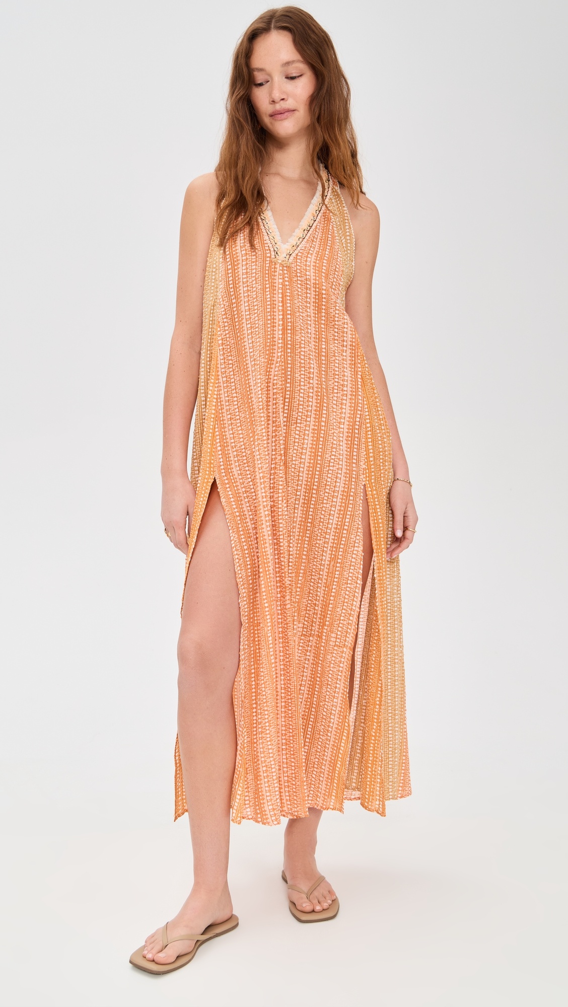 Long Dress Nava Stripe Coverup - 4