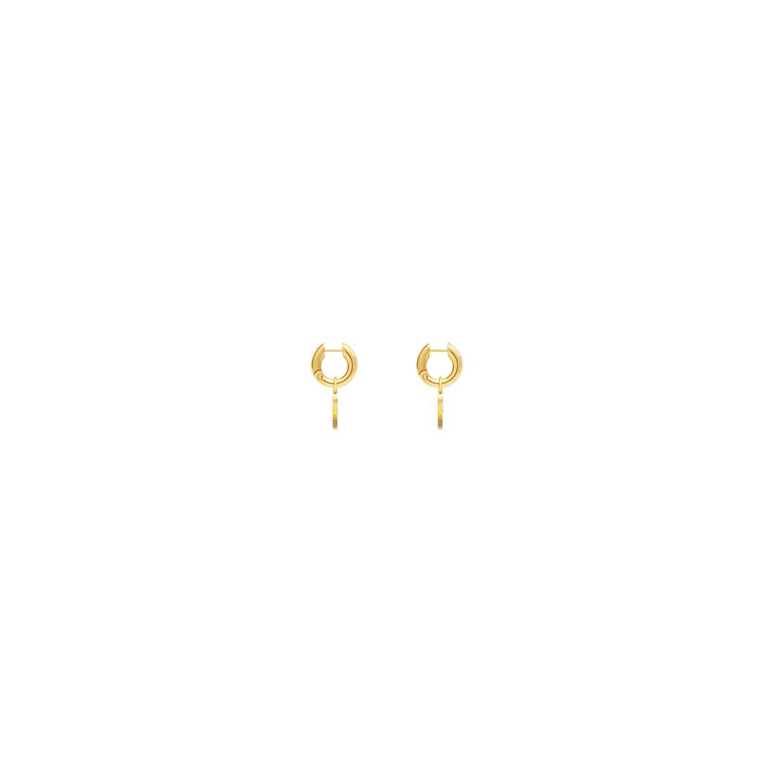 Balenciaga / Adidas Trefoil Earrings in Gold - 3