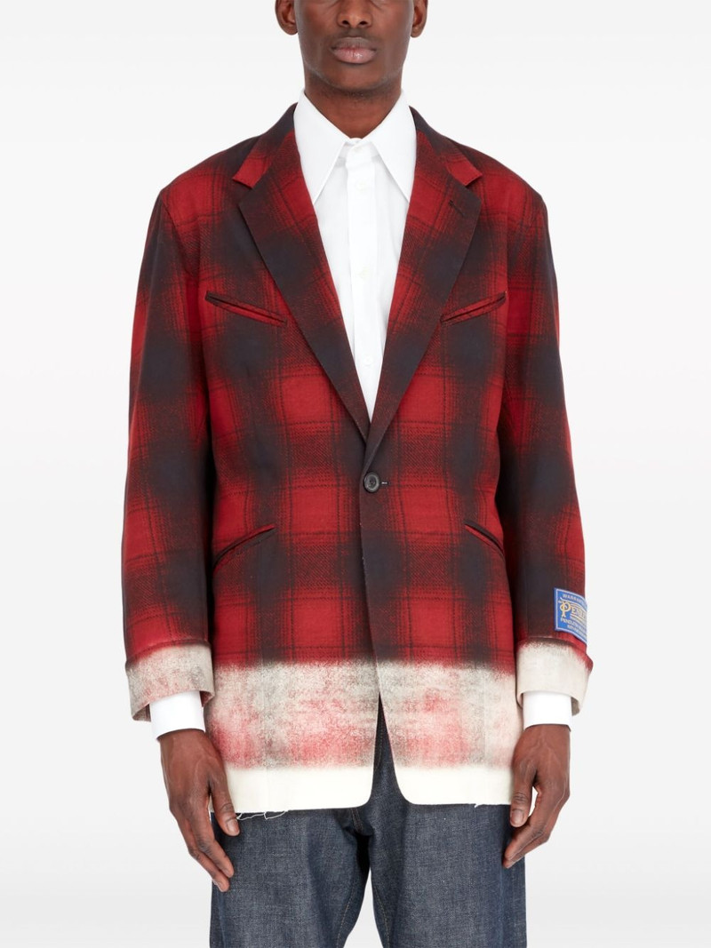 Maison Margiela Pendleton checked blazer outlook
