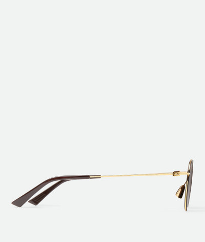 Bottega Veneta Ultrathin Metal Panthos Sunglasses outlook