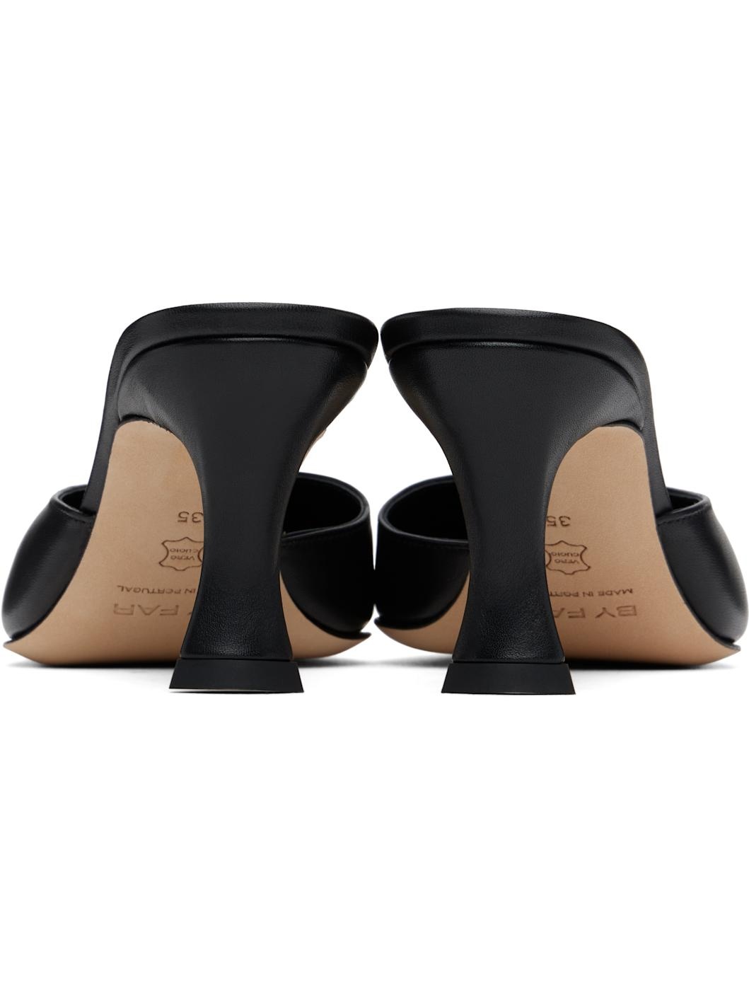Black Selene Mules - 2