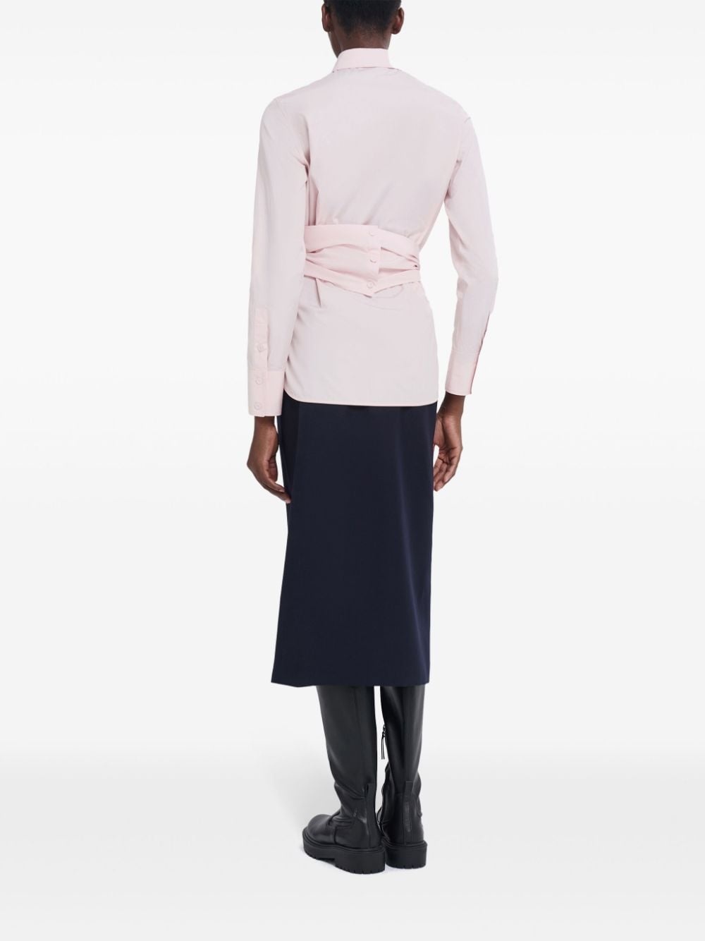 wrap cotton shirt - 4