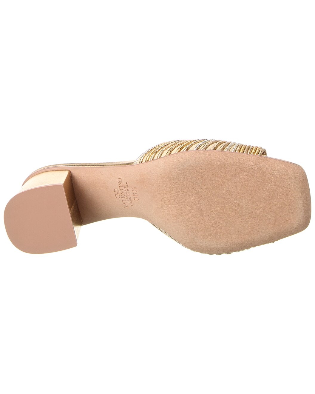 Valentino VLogo Signature 60 Woven & Leather Sandal - 4