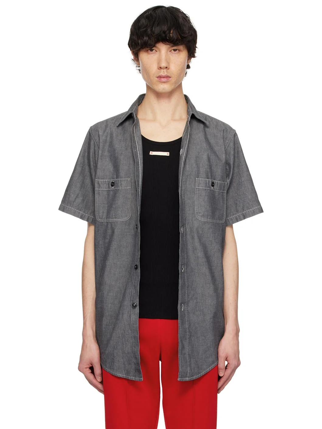 Gray Broadcloth Shirt - 1