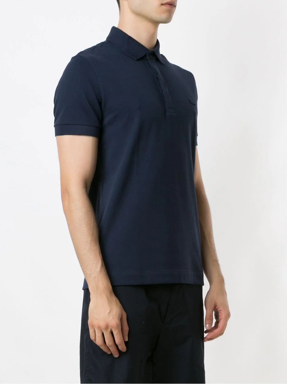 logo patch polo shirt - 3