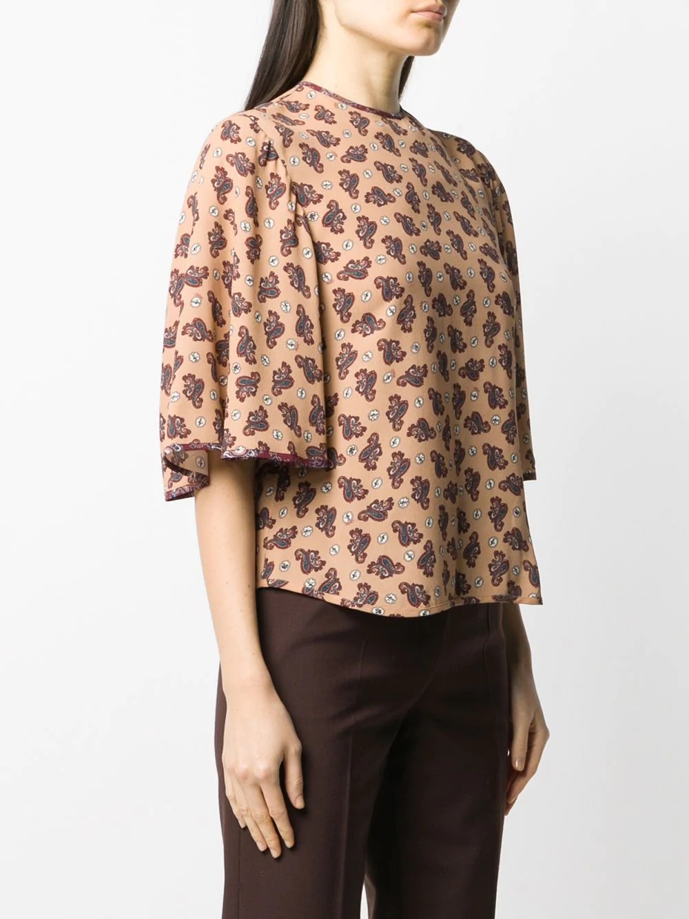 paisley print blouse - 3