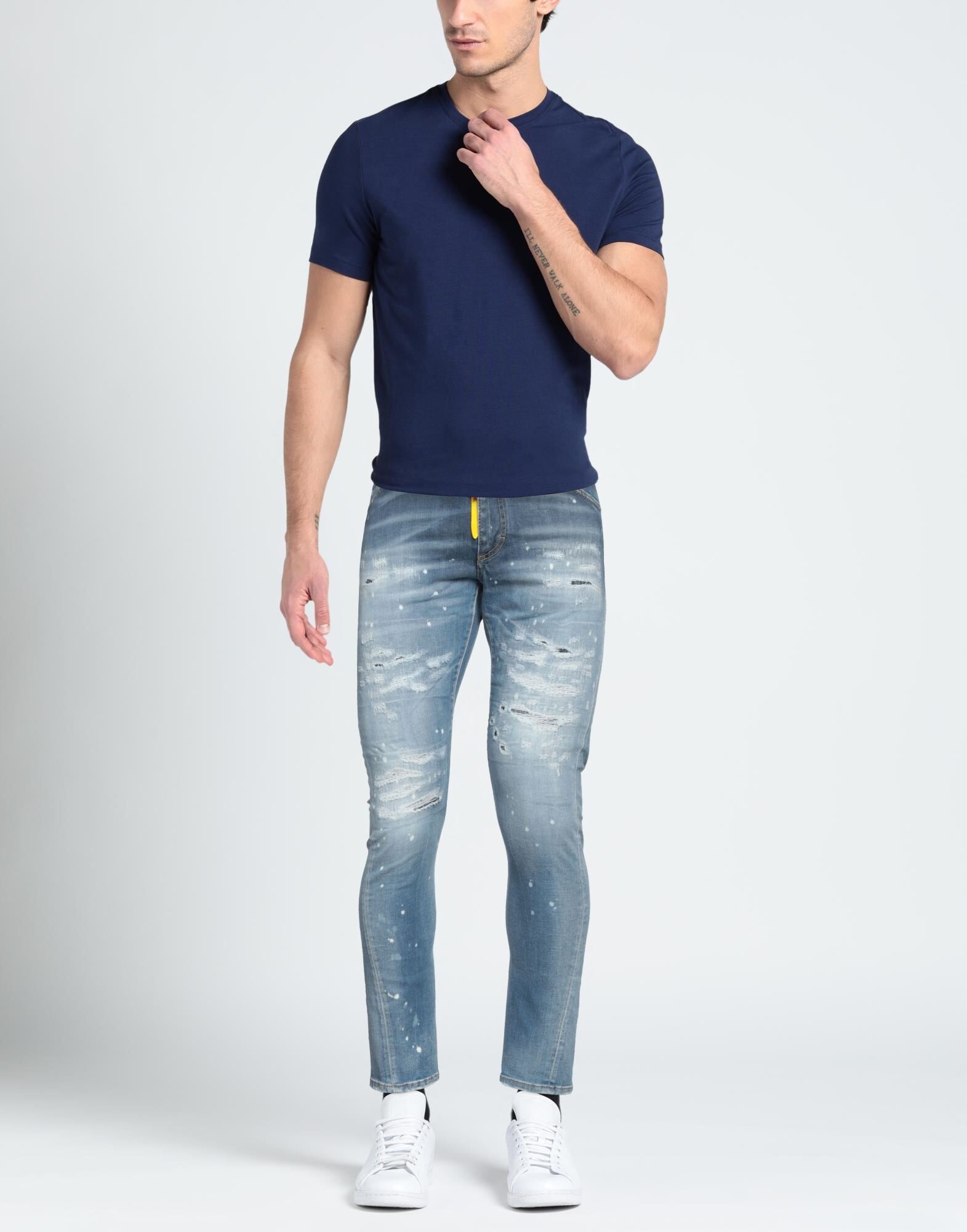 Blue Men's Denim Pants - 2