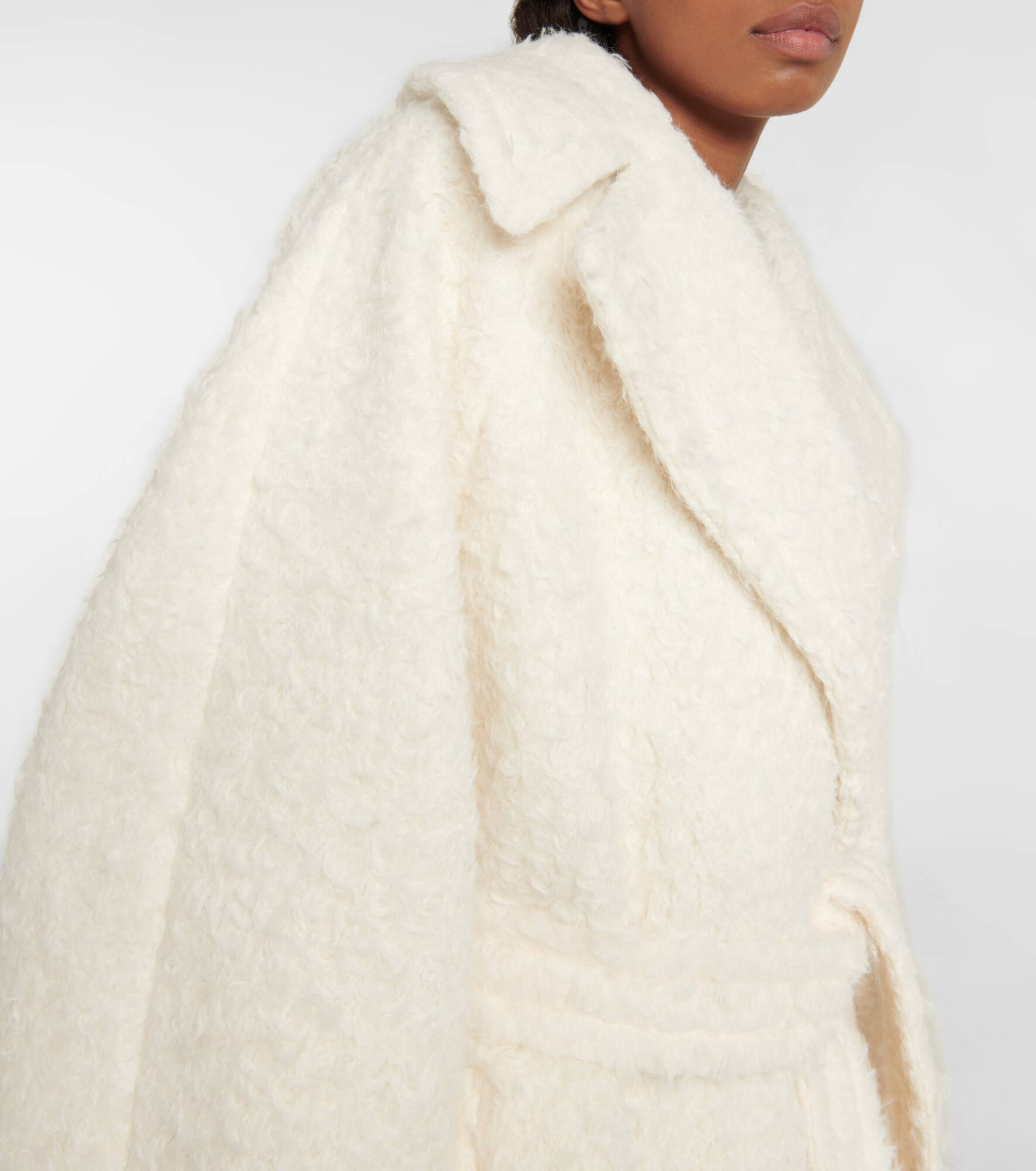 Alpaca wool and cotton coat - 4
