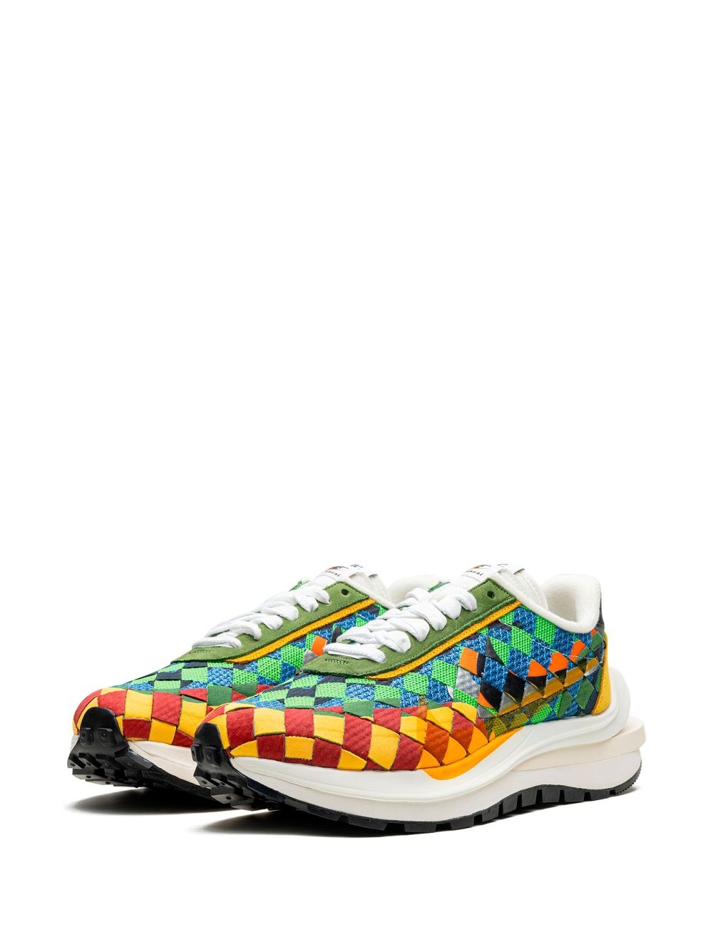 x sacai x Jean Paul Gaultier Vaporwaffle Woven "Green Gusto" sneakers - 5