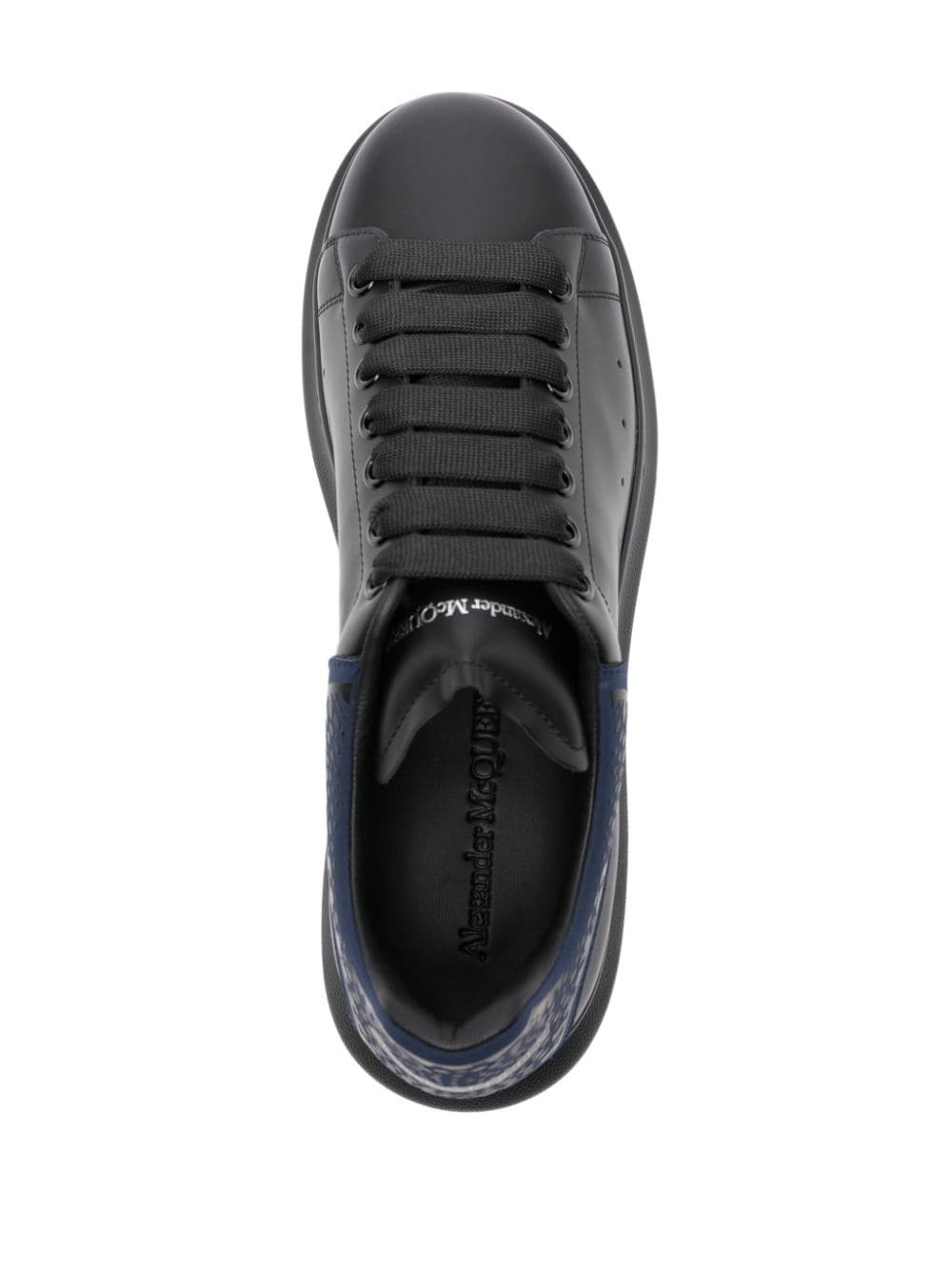 lace-up leather sneakers - 4