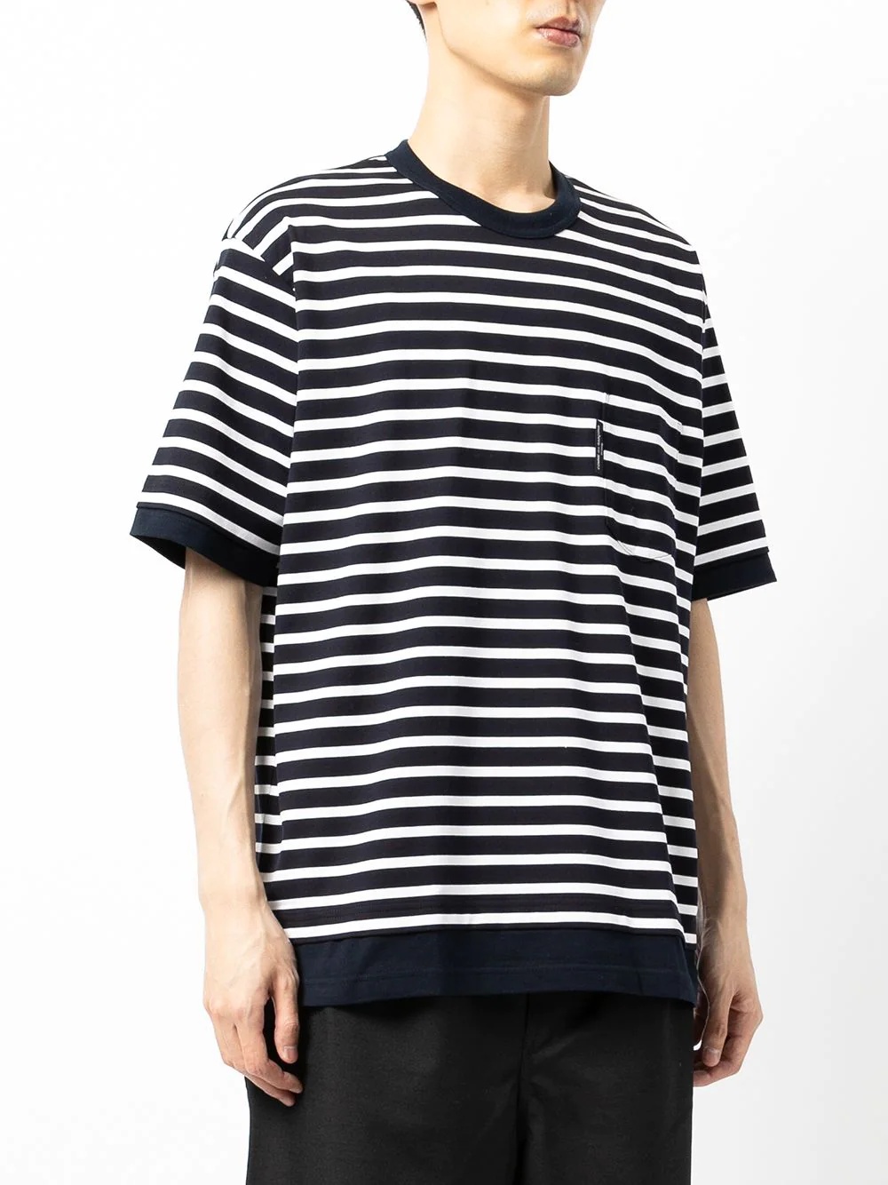 stripe-print T-shirt - 3