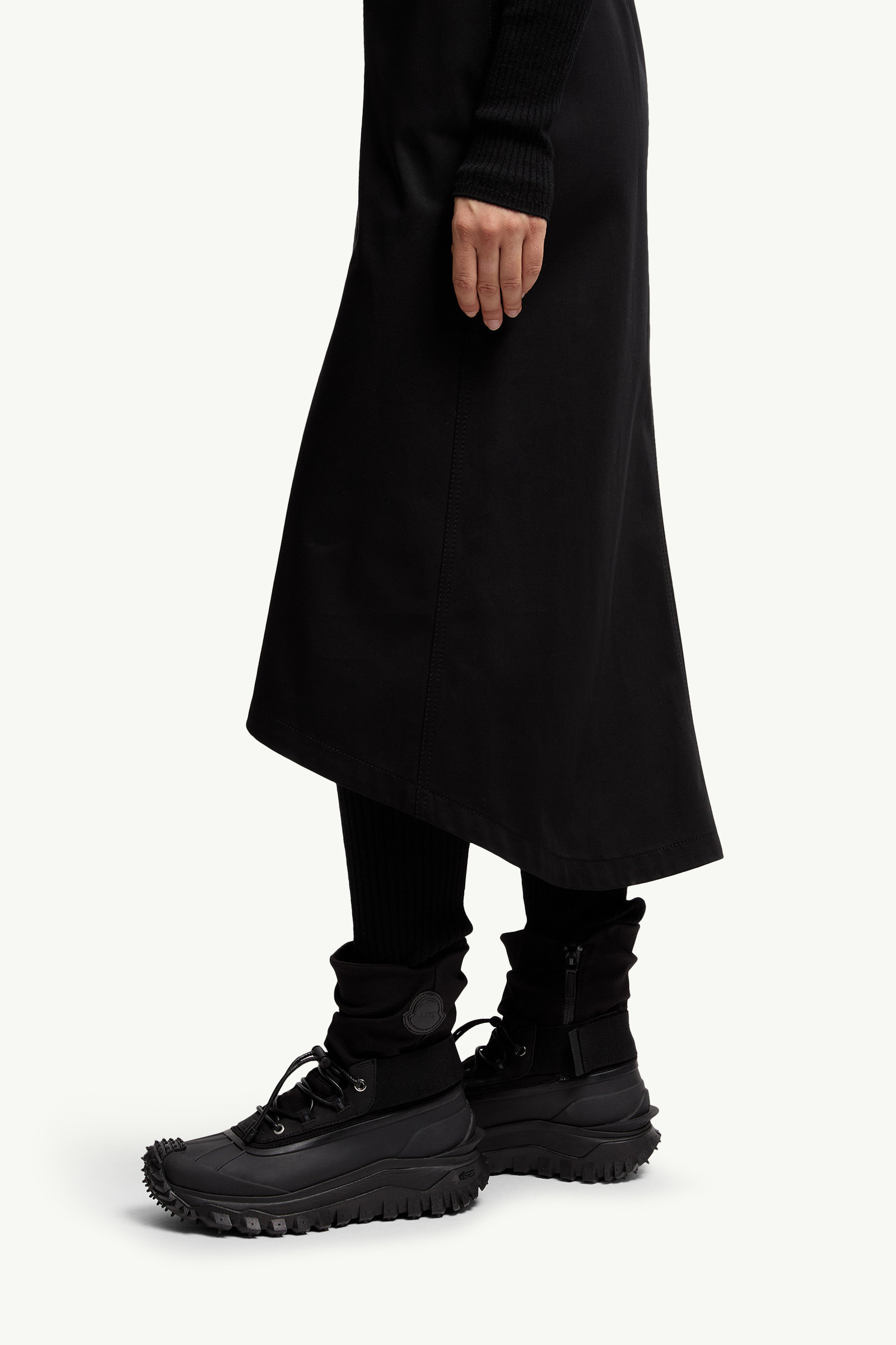 Moncler x EE72 by Edward Enninful Cotton Gabardine Midi Skirt - 4