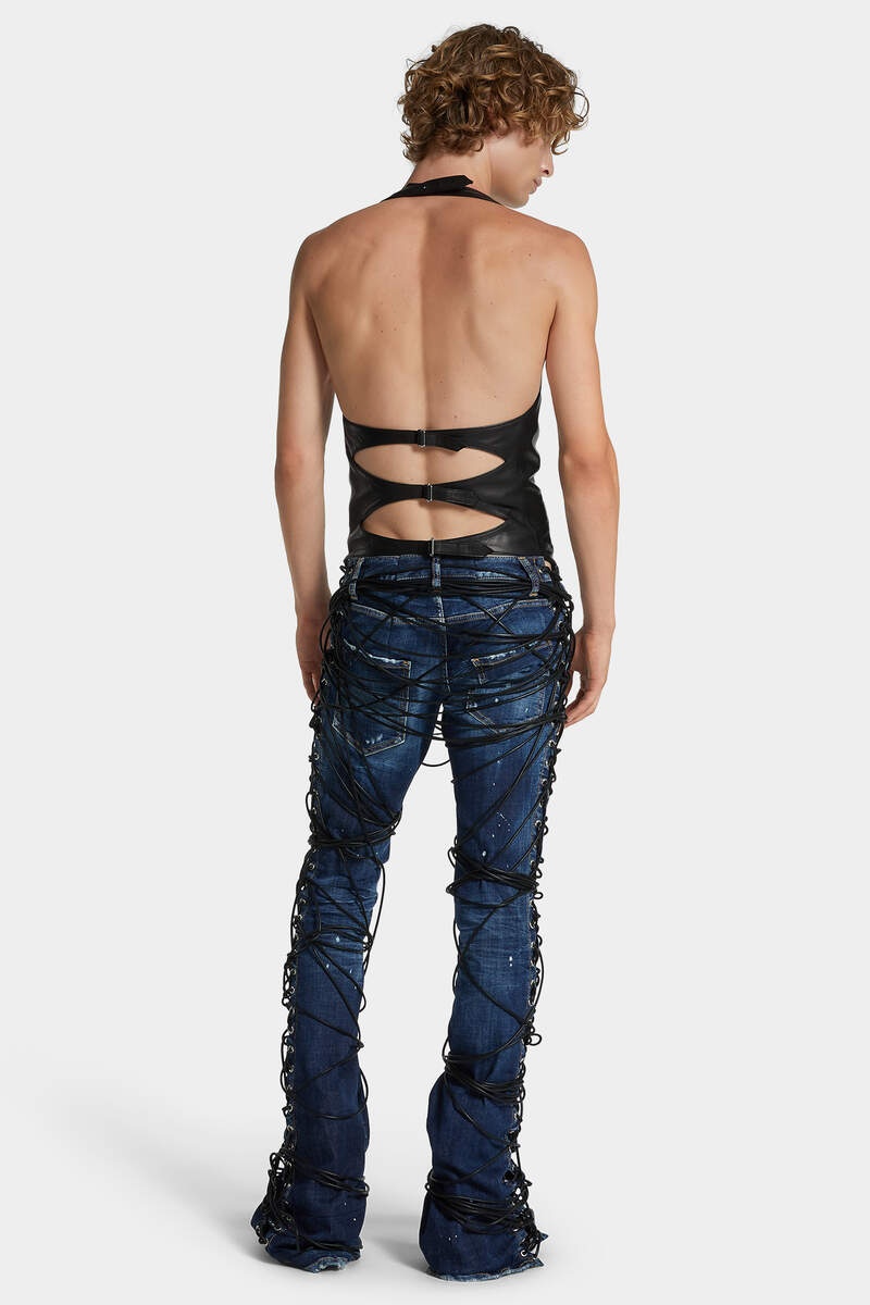 BOUND BUNNY WASH SHARPEI FLARED BOOTCUT JEANS - 4