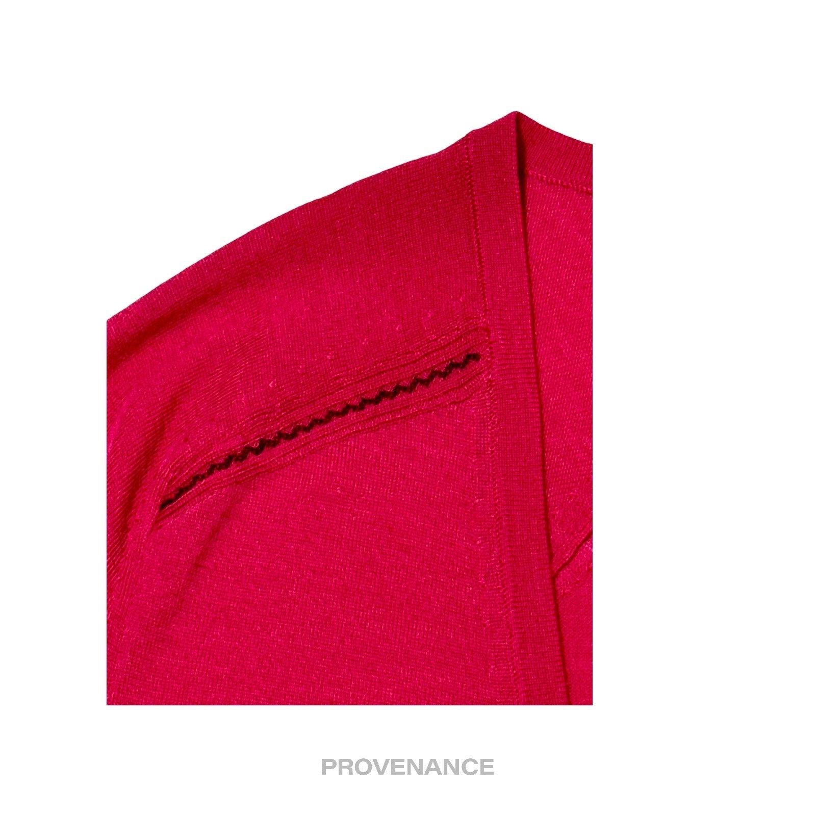 Balenciaga Knit Wool Cardigan - Magenta S - 4