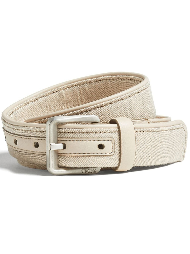 Oasi Lino cotton-blend belt 1