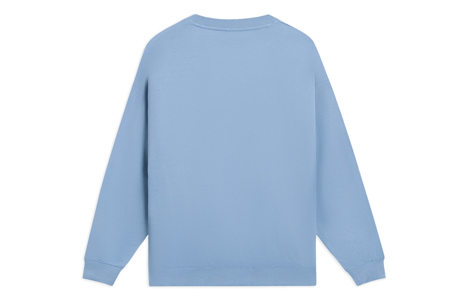 Li-Ning Logo Knit Sweatshirt 'Light Blue' AWDS927-1 - 2