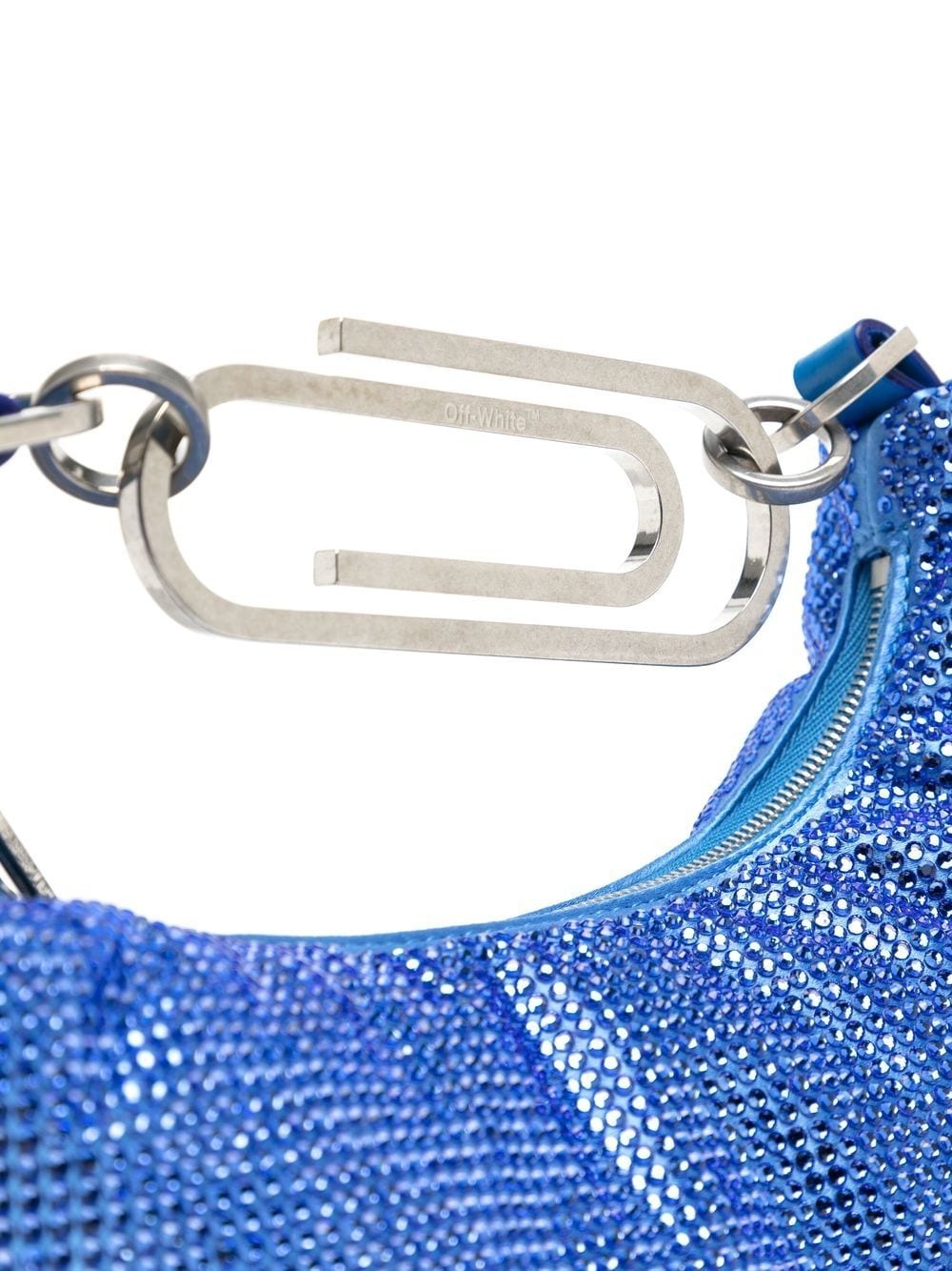 Paperclip studded shoulder bag - 4