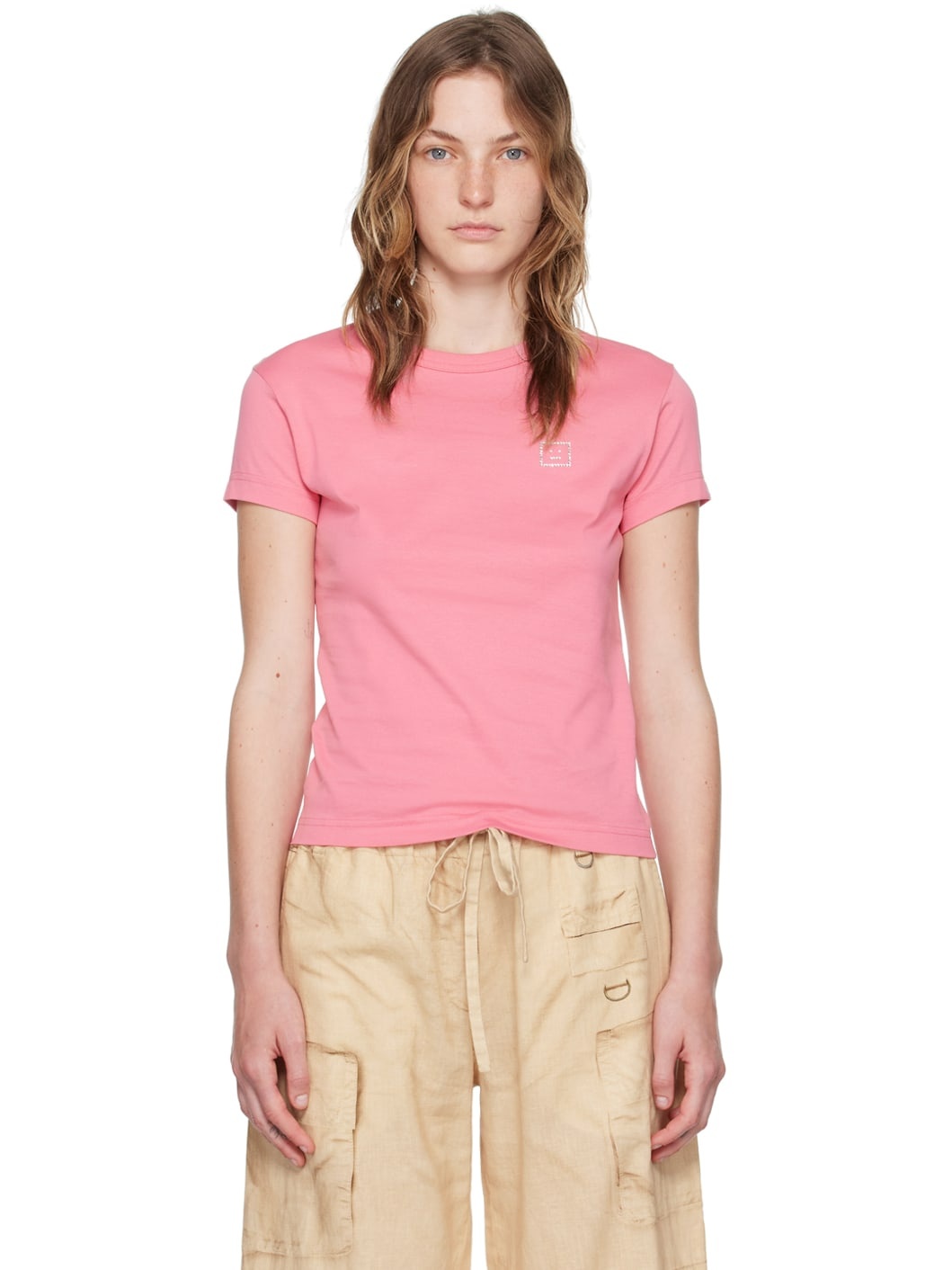 Pink Crewneck T-Shirt - 1