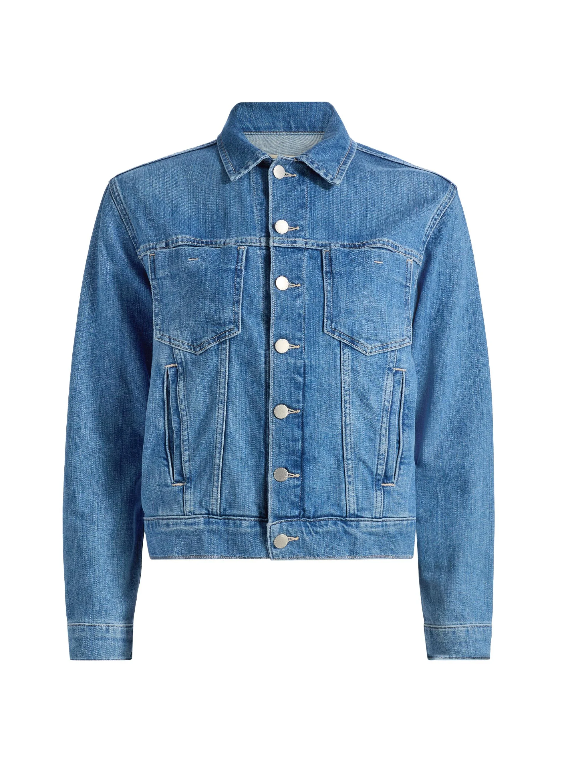 Women's Celine Slim Femme Stretch-Cotton Jacket - Getty - 1