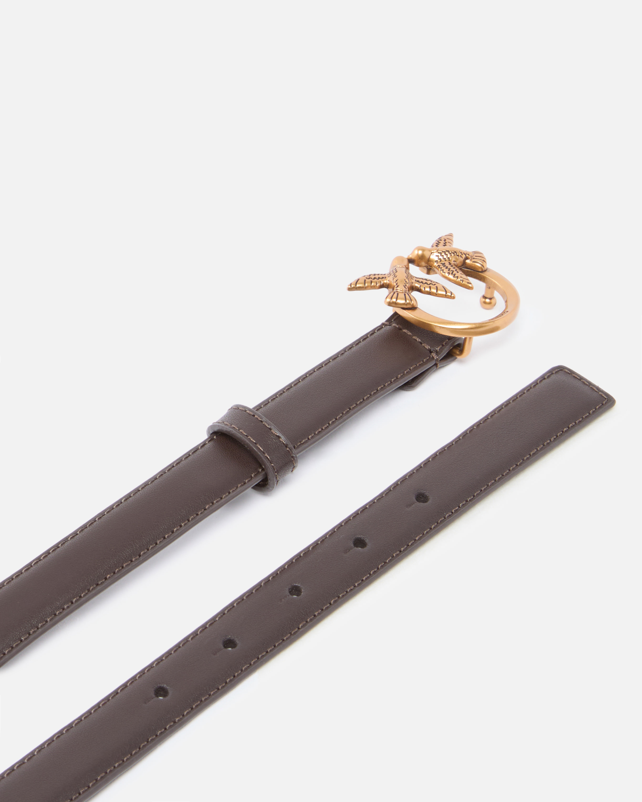 LOVE BIRDS THIN LEATHER BELT 2CM - 3