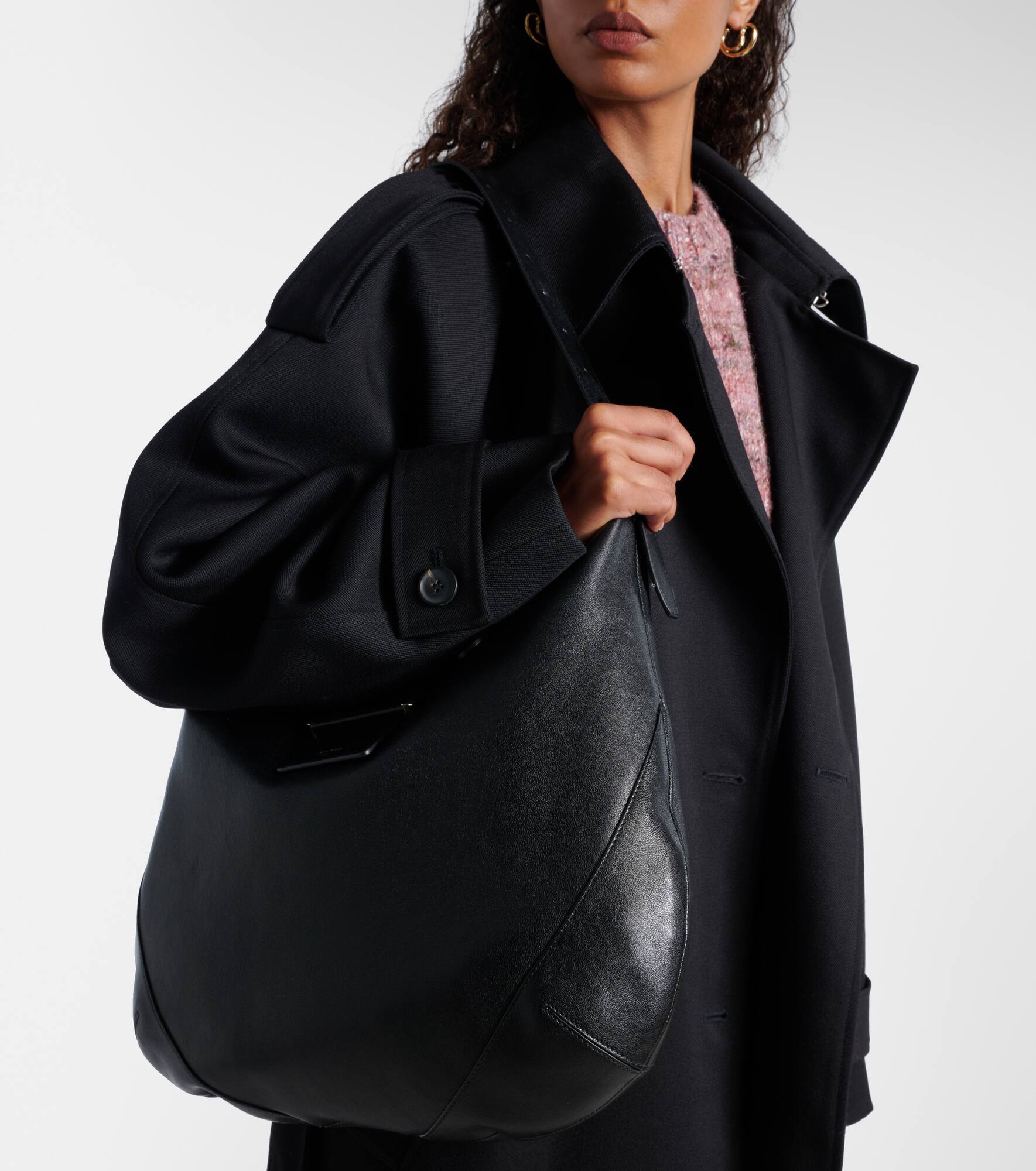 Bar Medium leather tote bag - 7