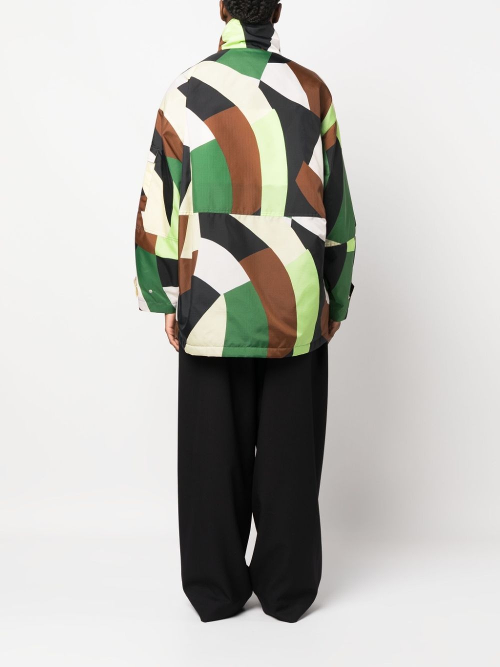 Messy Masses geometric-pattern jacket - 4