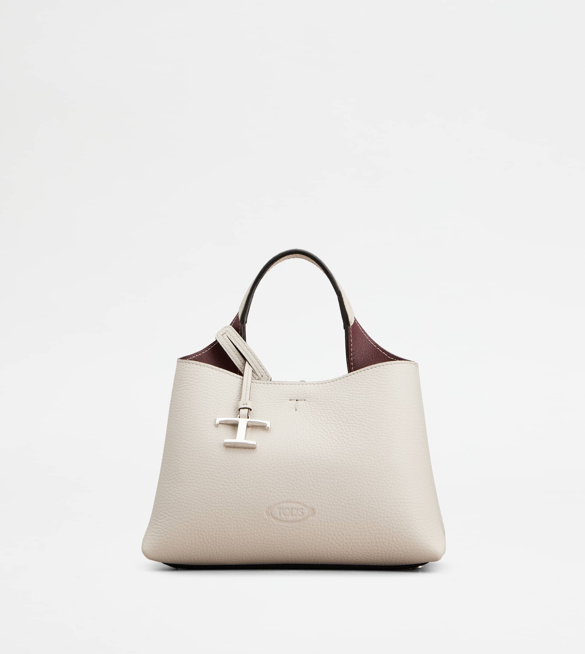 BAG IN LEATHER MICRO - GREY - 1
