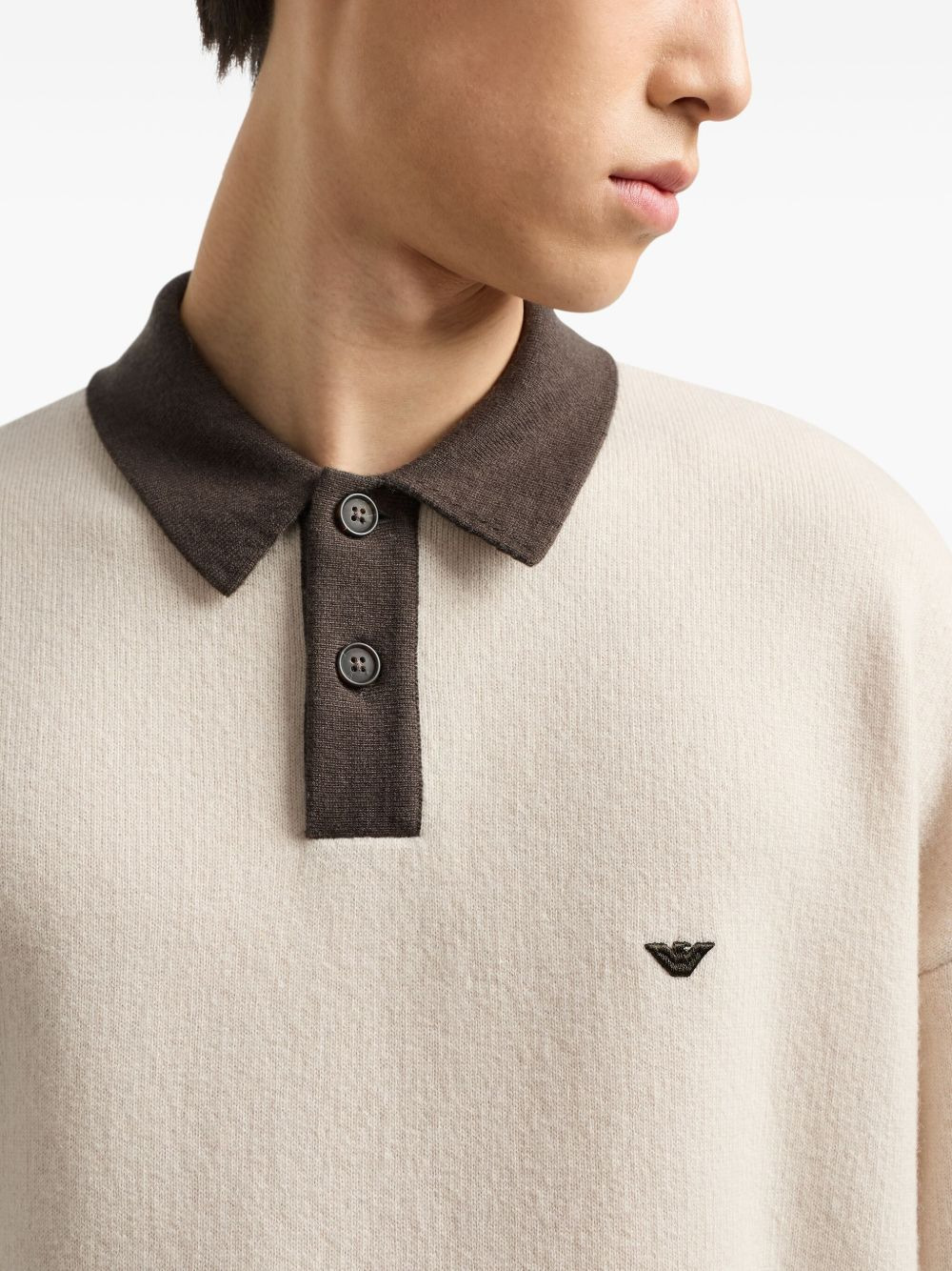 logo-sleeved polo shirt - 3