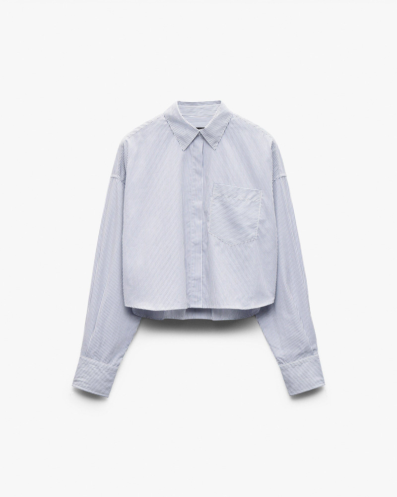 Marin Cropped Striped Shirt 1