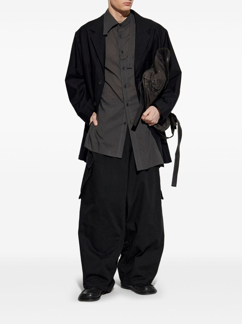 Yohji Yamamoto single-breasted blazer outlook
