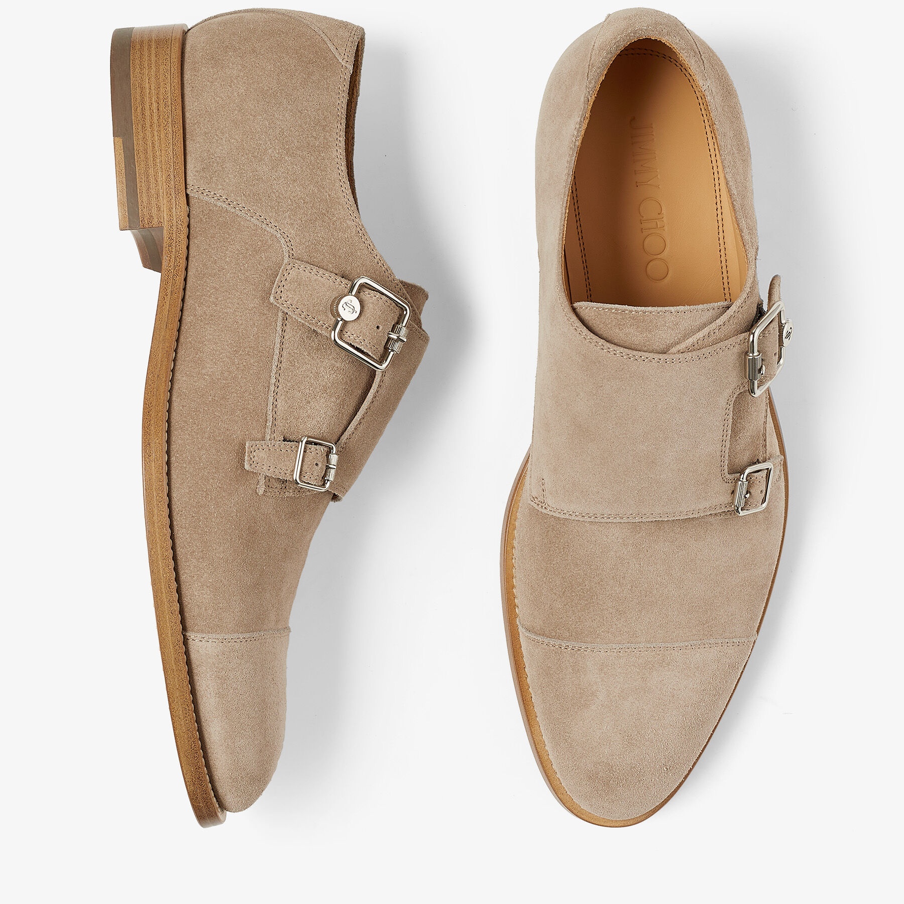 Finnion Monkstrap
Stone Velvet Suede Monk Strap Shoes - 5