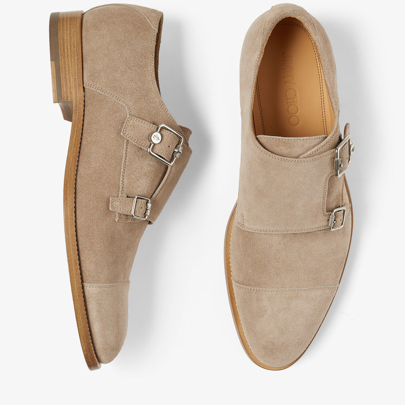 Finnion Monkstrap
Stone Velvet Suede Monk Strap Shoes 5