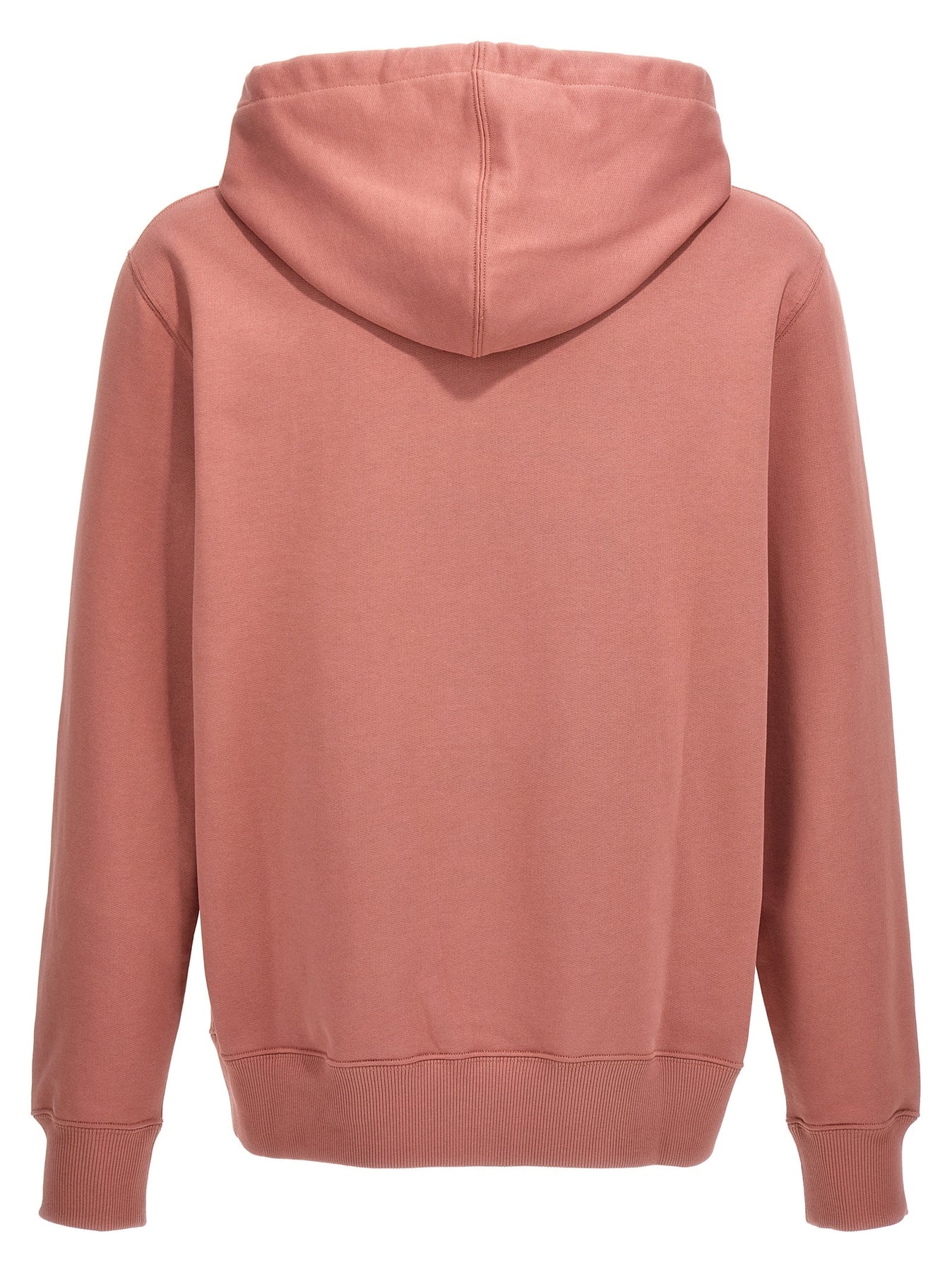 Embroidered Logo Hoodie Sweatshirt Pink - 2